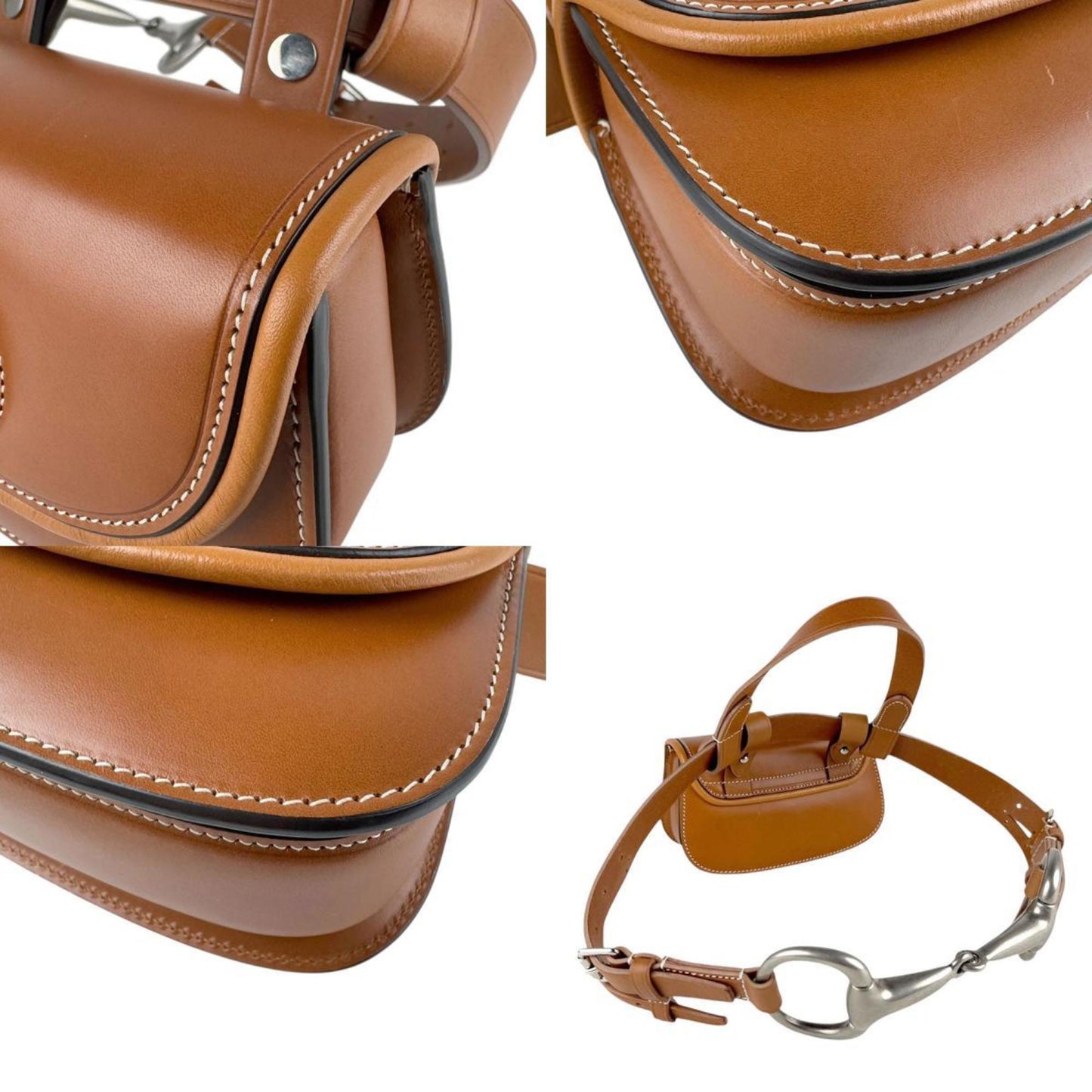 Gucci Brown Leather Shoulder Bag ( )