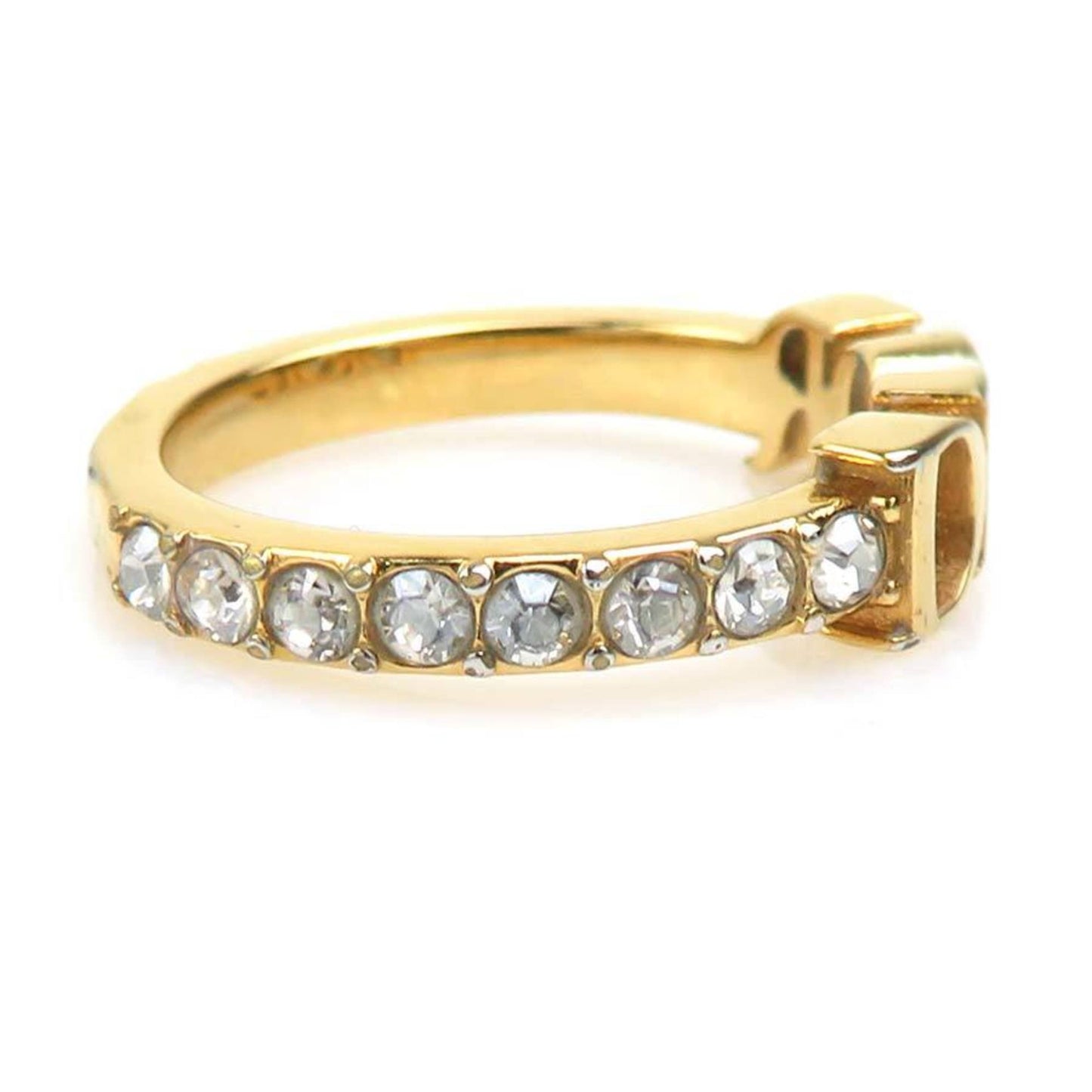 Christian Dior Gold Metal Band Ring ()