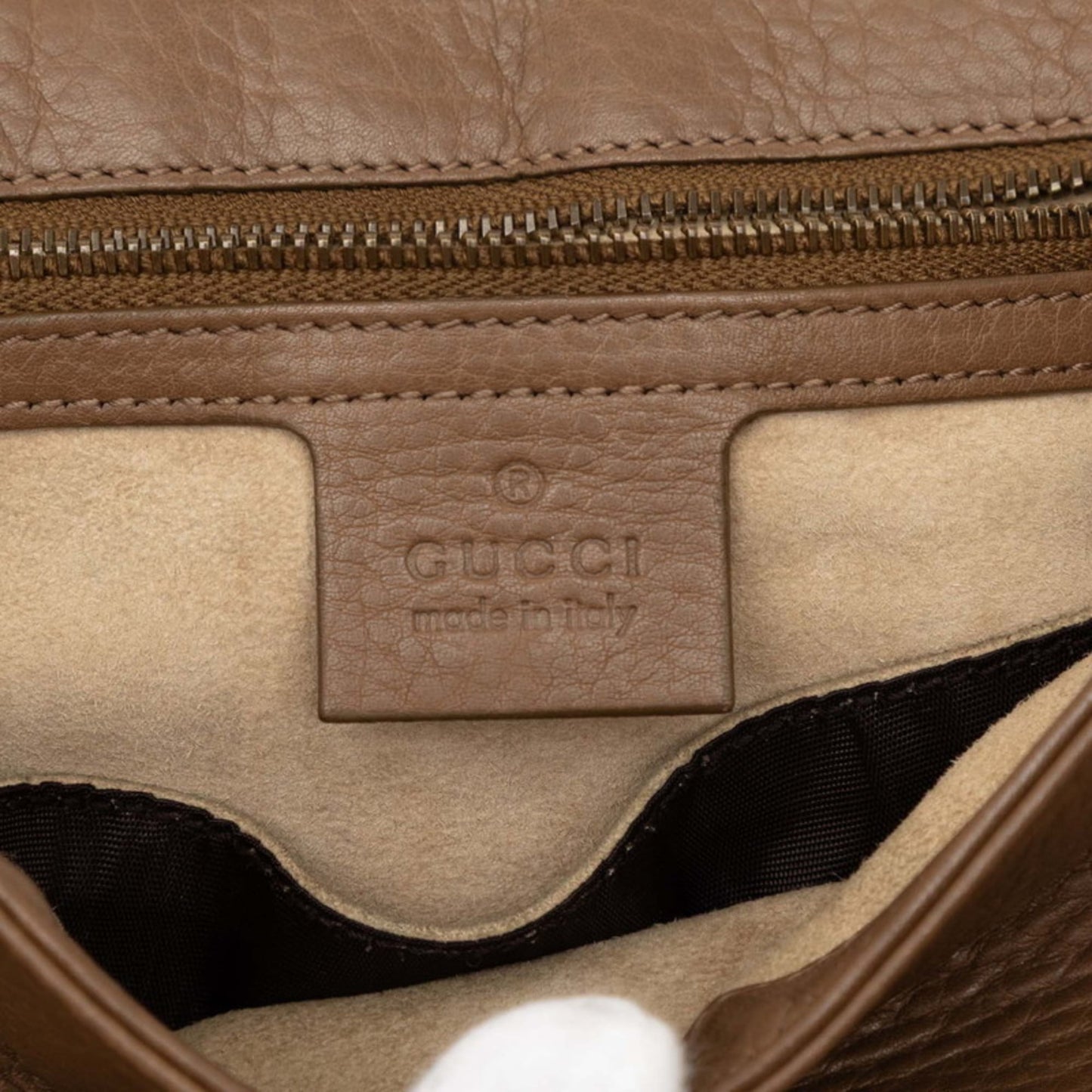 Gucci Brown Leather Shoulder Bag ( )