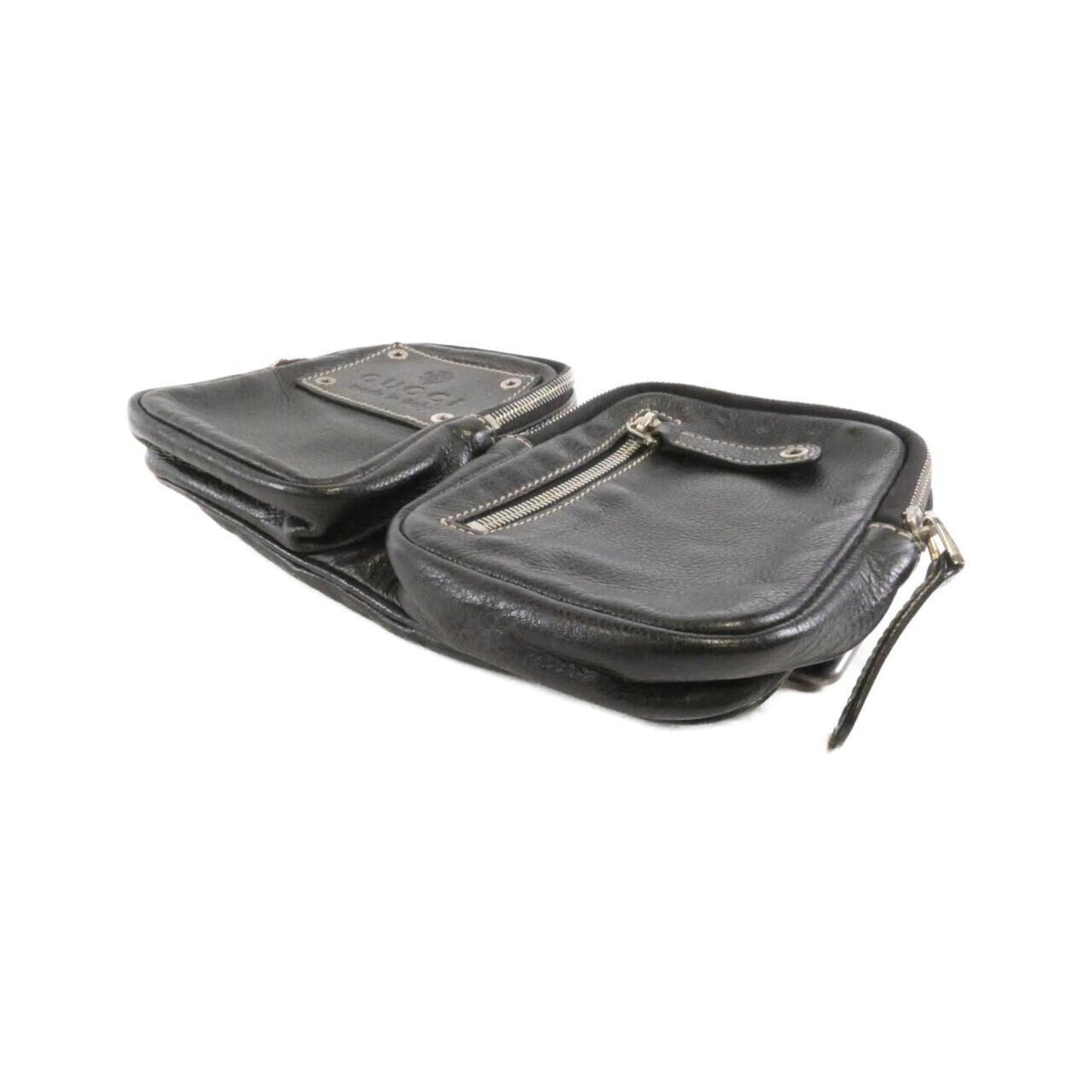 Gucci Black Leather Fanny Pack ( )