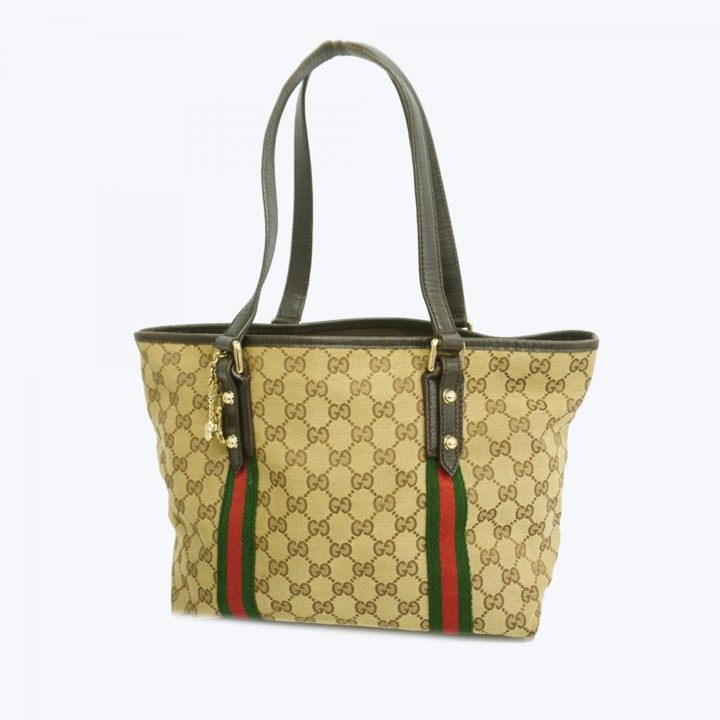 Gucci Brown Canvas Tote Bag ( )