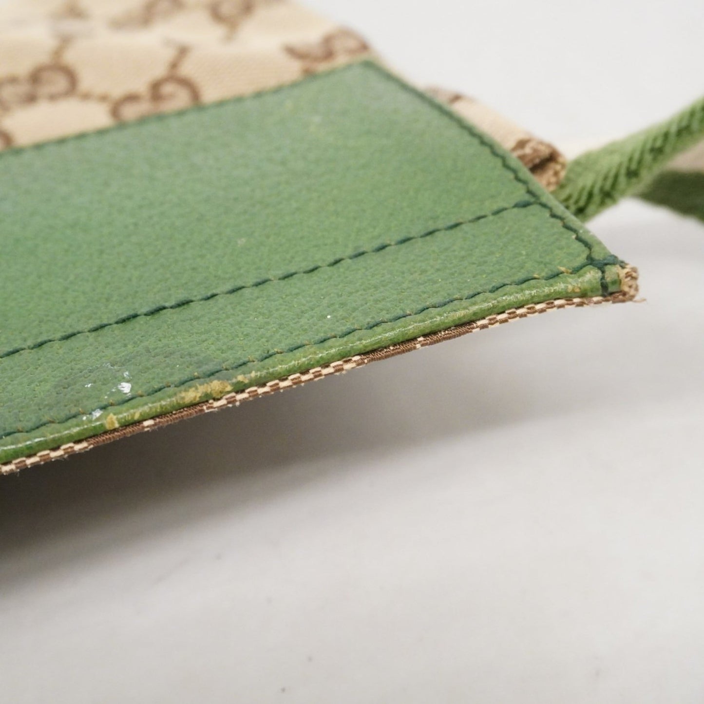 Gucci Brown Green Canvas Fanny Pack ( )