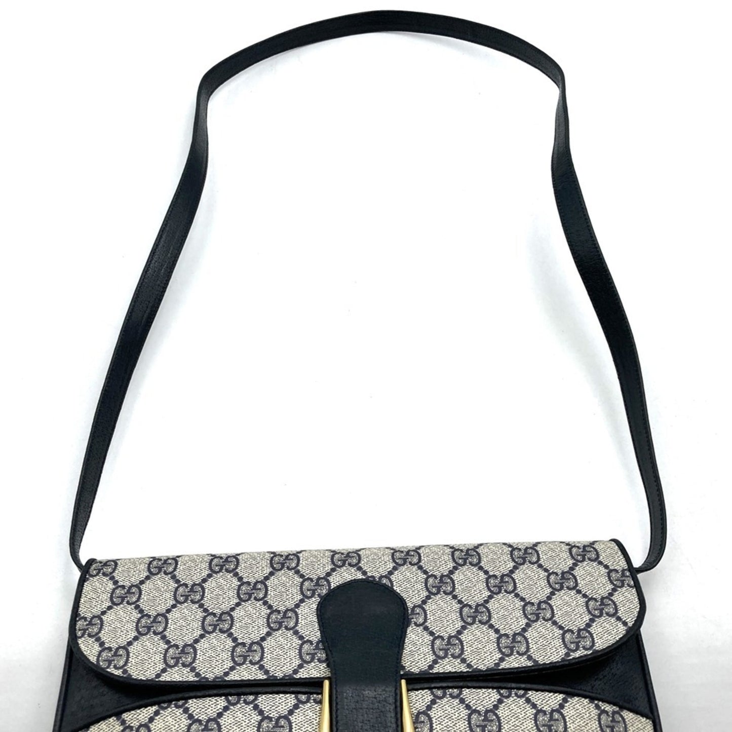 Gucci Navy Gg Supreme Shoulder Bag ( )
