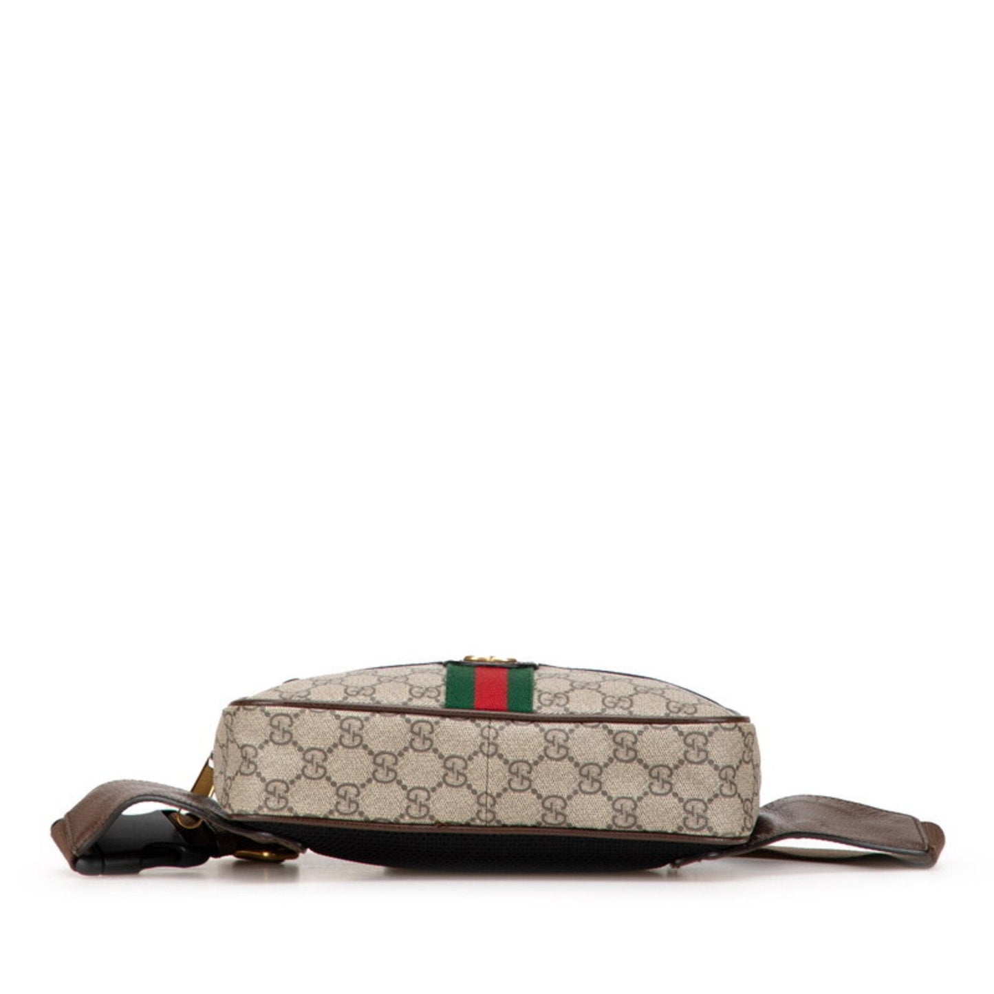 Gucci Beige Brown Pvc Leather Sling Bag ( )