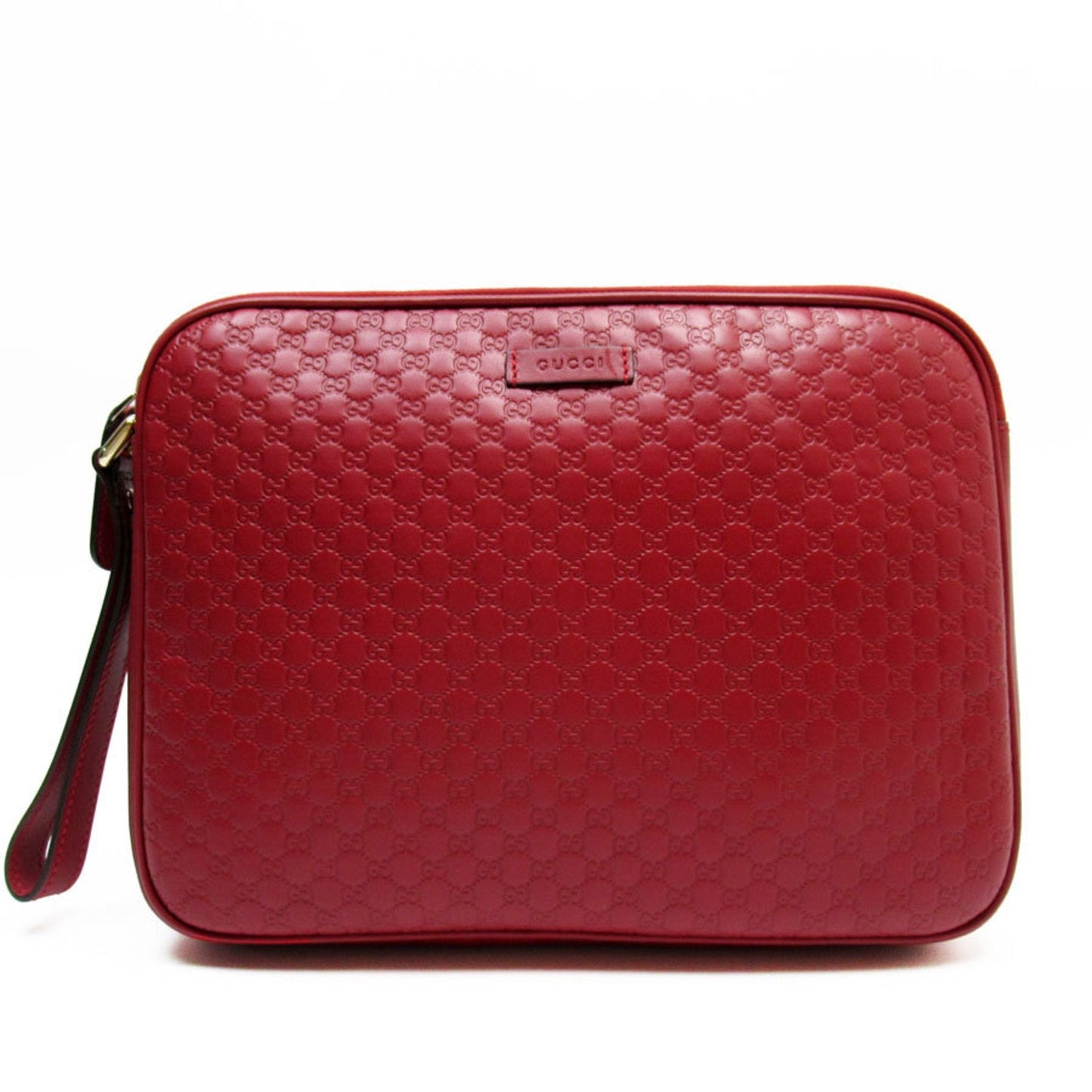 Gucci Dark Red Leather Clutch Bag
