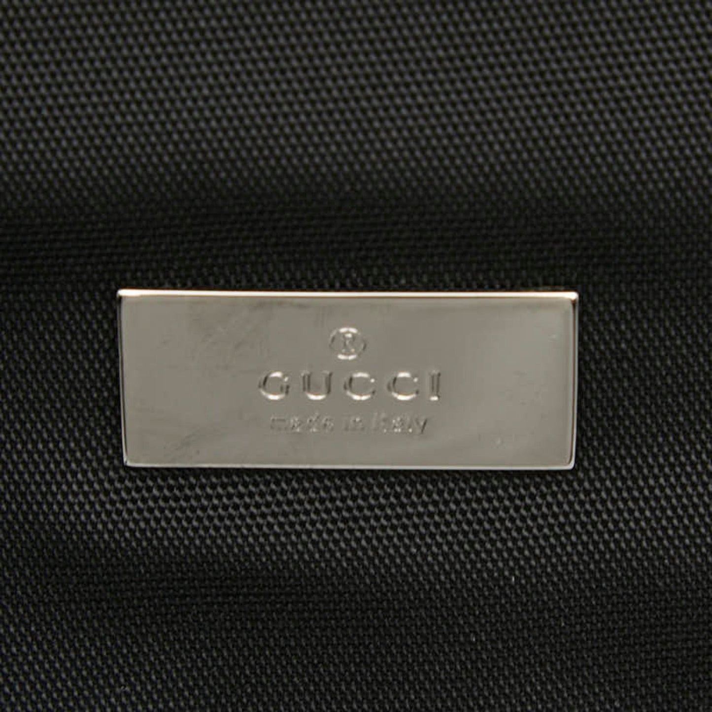 Gucci Black Nylon Leather Messenger Bag Shoulder Bag ( )