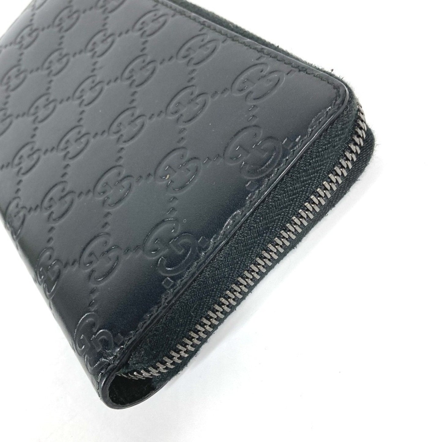 Gucci Black Leather Long Wallet (Bi-Fold) ( )