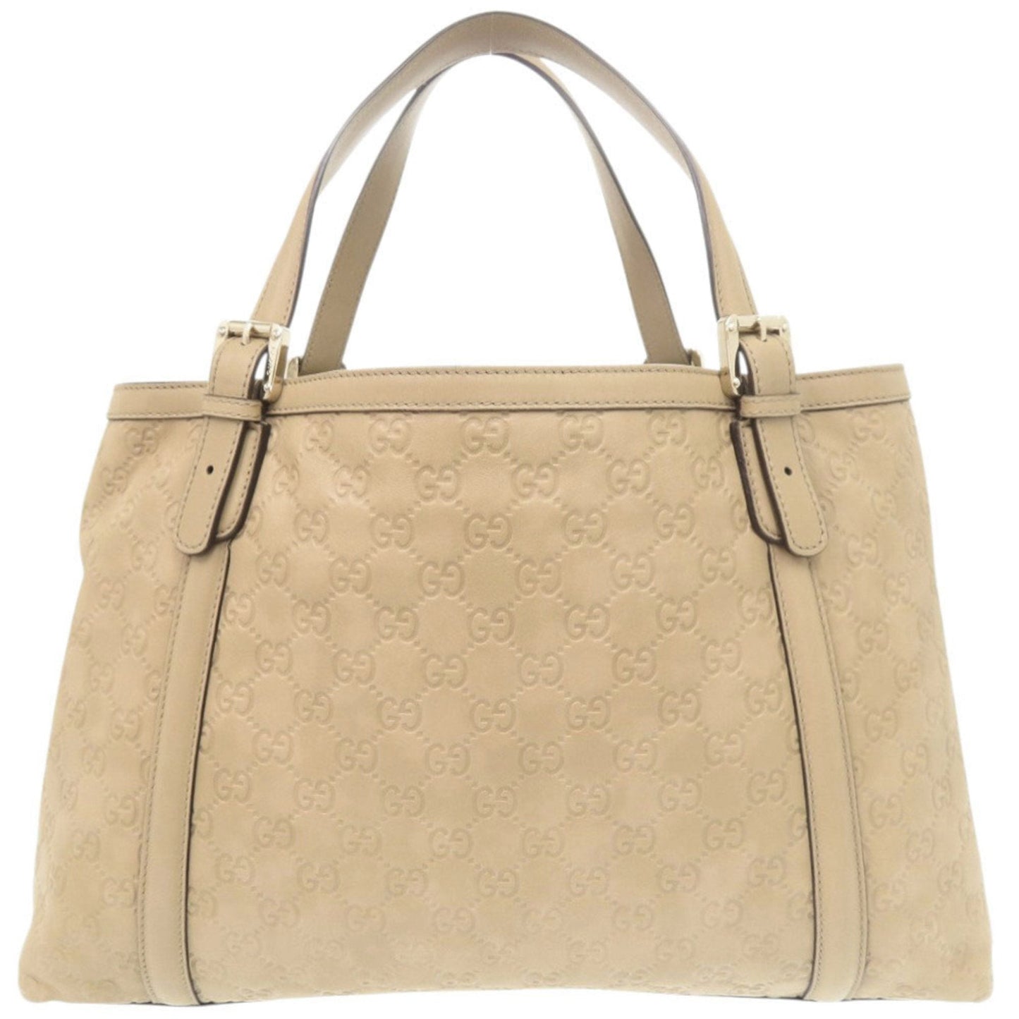 Gucci Beige Leather Handbag Tote Bag ( )