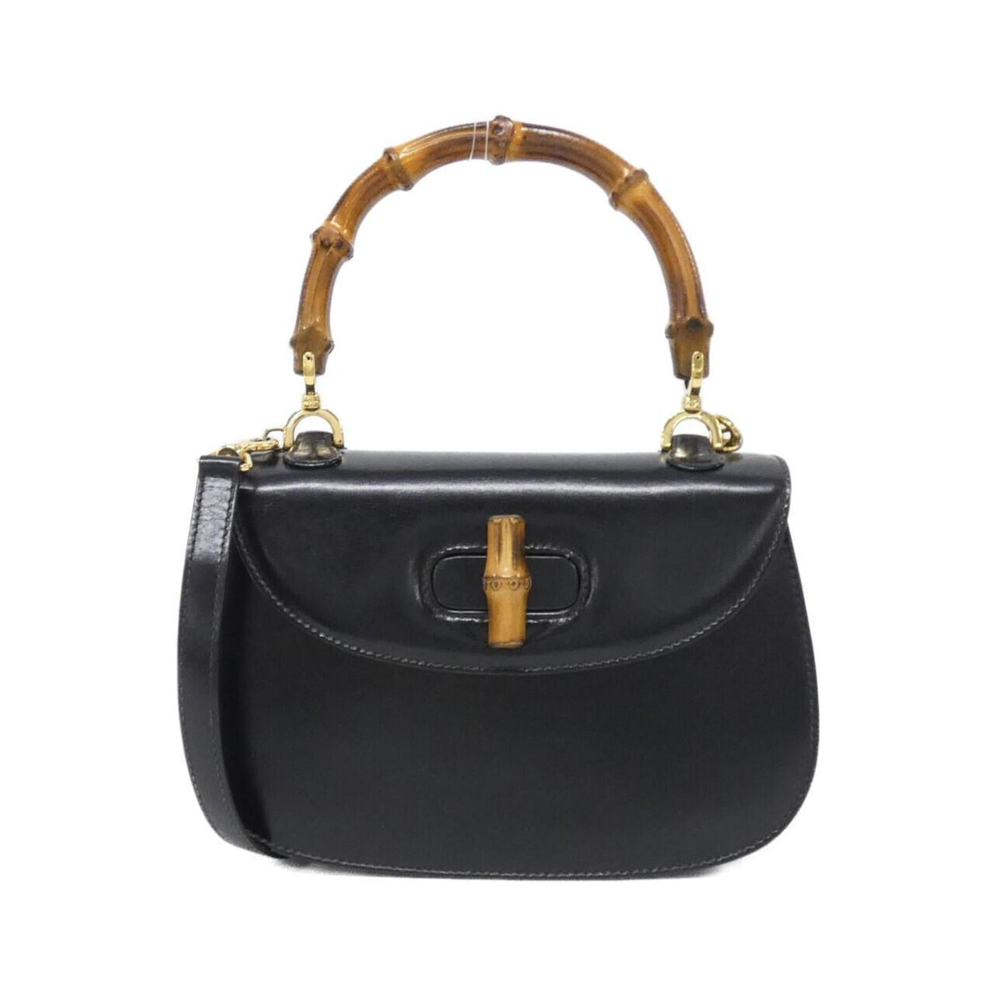 Gucci Black Leather Handbag ( )