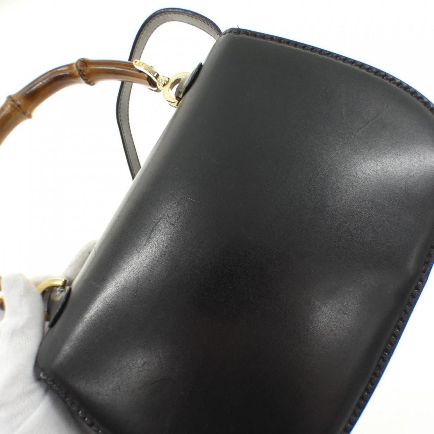 Gucci Black Leather Handbag ( )
