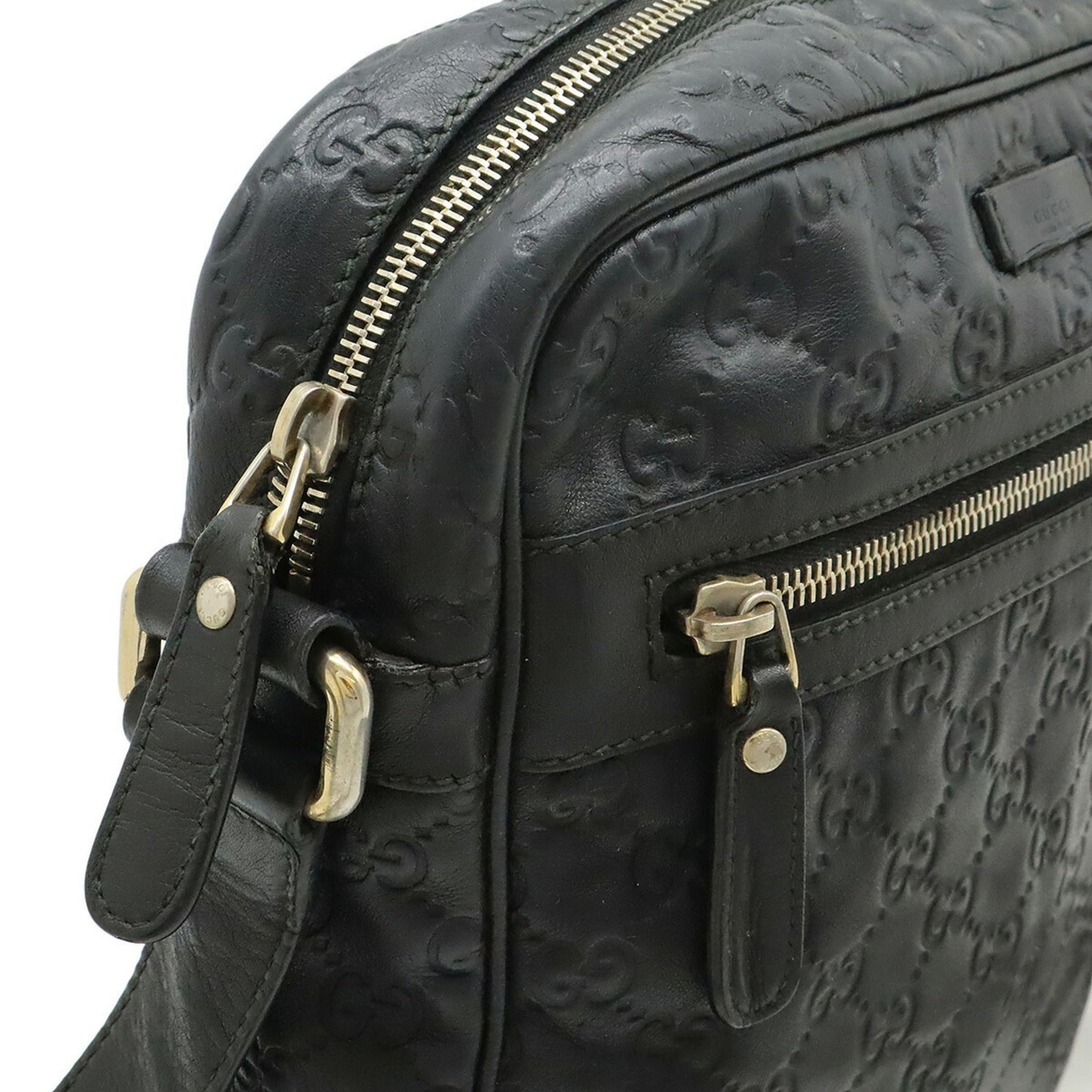 Gucci Black Leather Shoulder Bag ( )