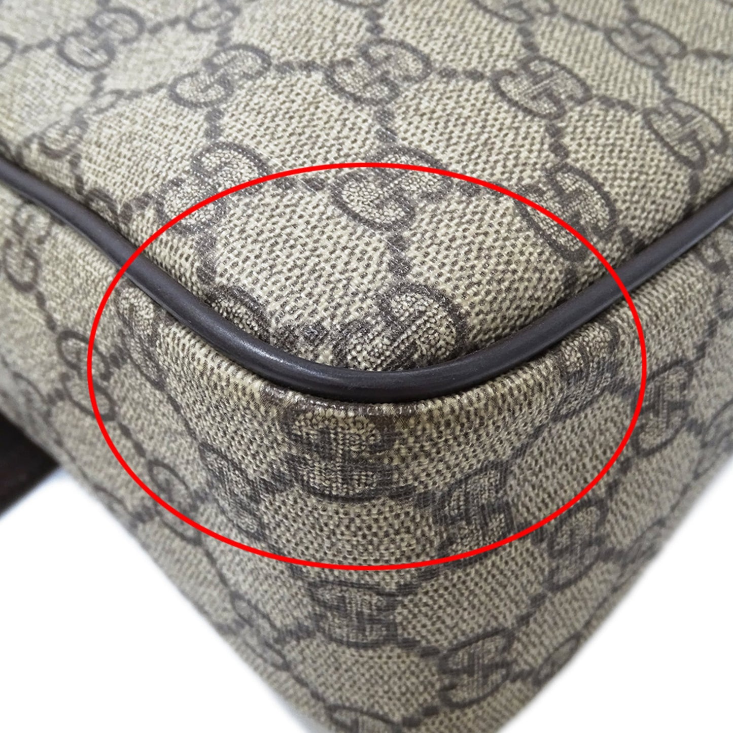 Gucci Beige Brown Gg Supreme Shoulder Bag ( )