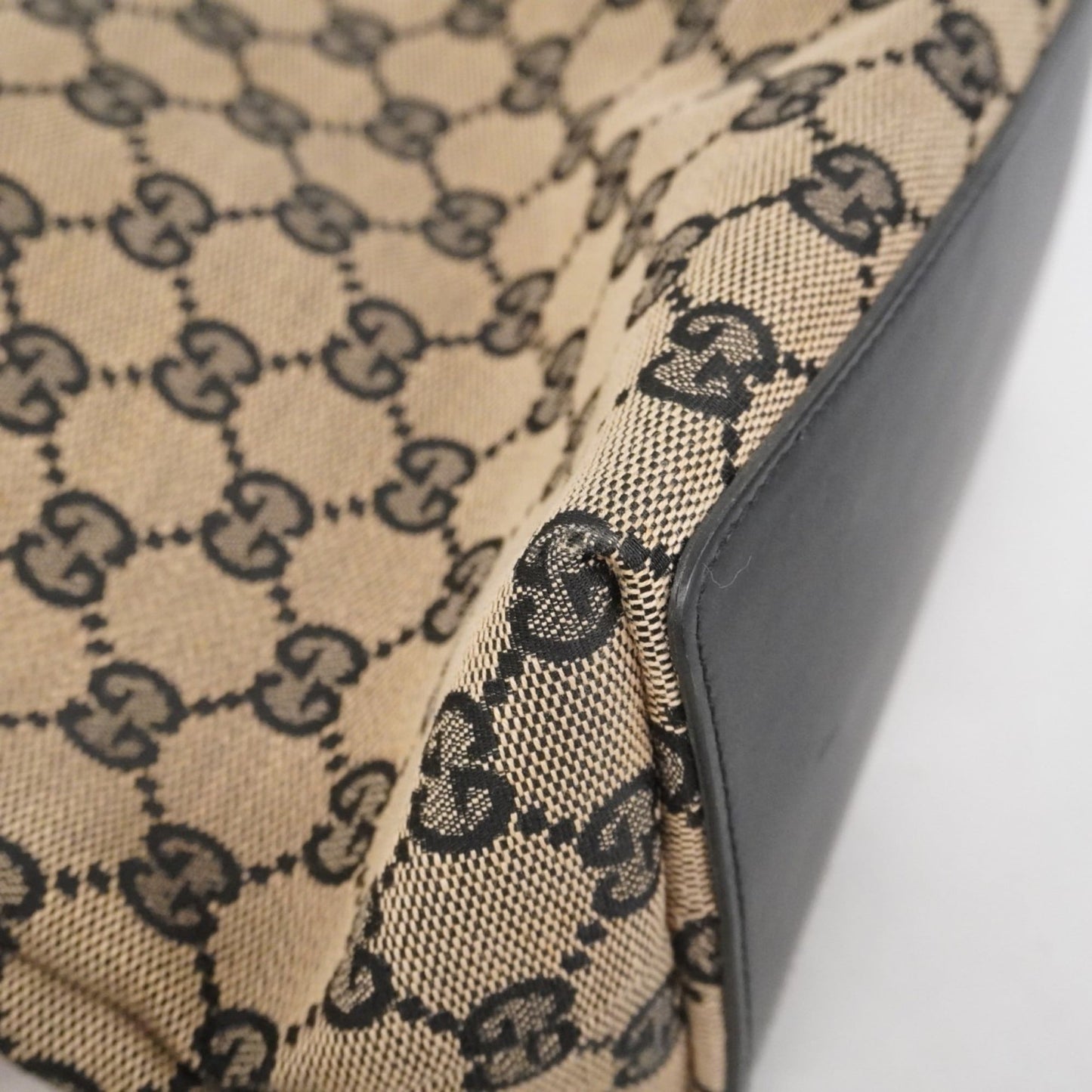 Gucci Black Canvas Tote Bag ( )