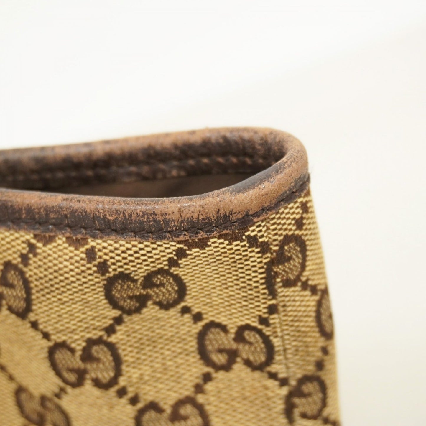 Gucci Brown Canvas Tote Bag ( )