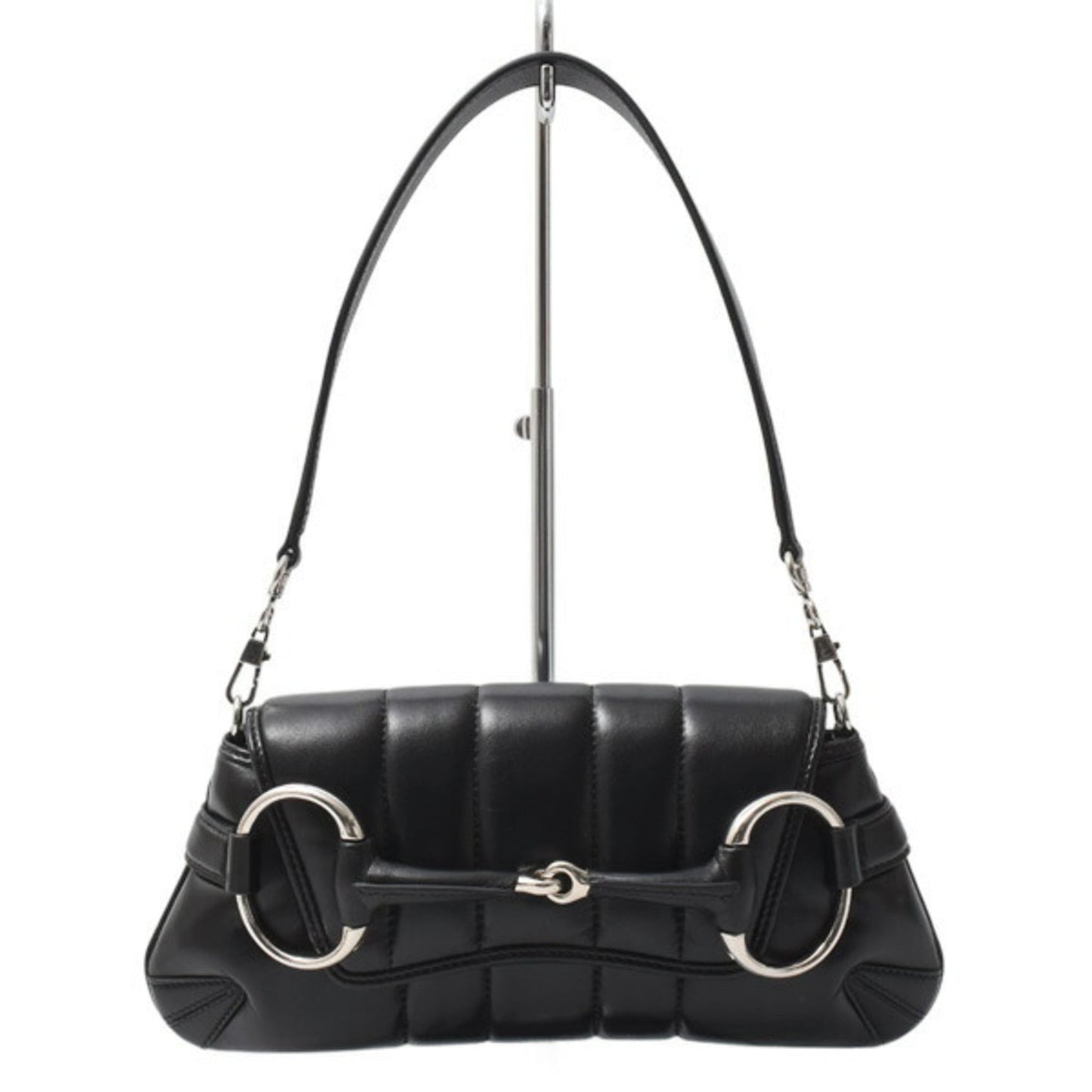 Gucci Black Leather Shoulder Bag ( )