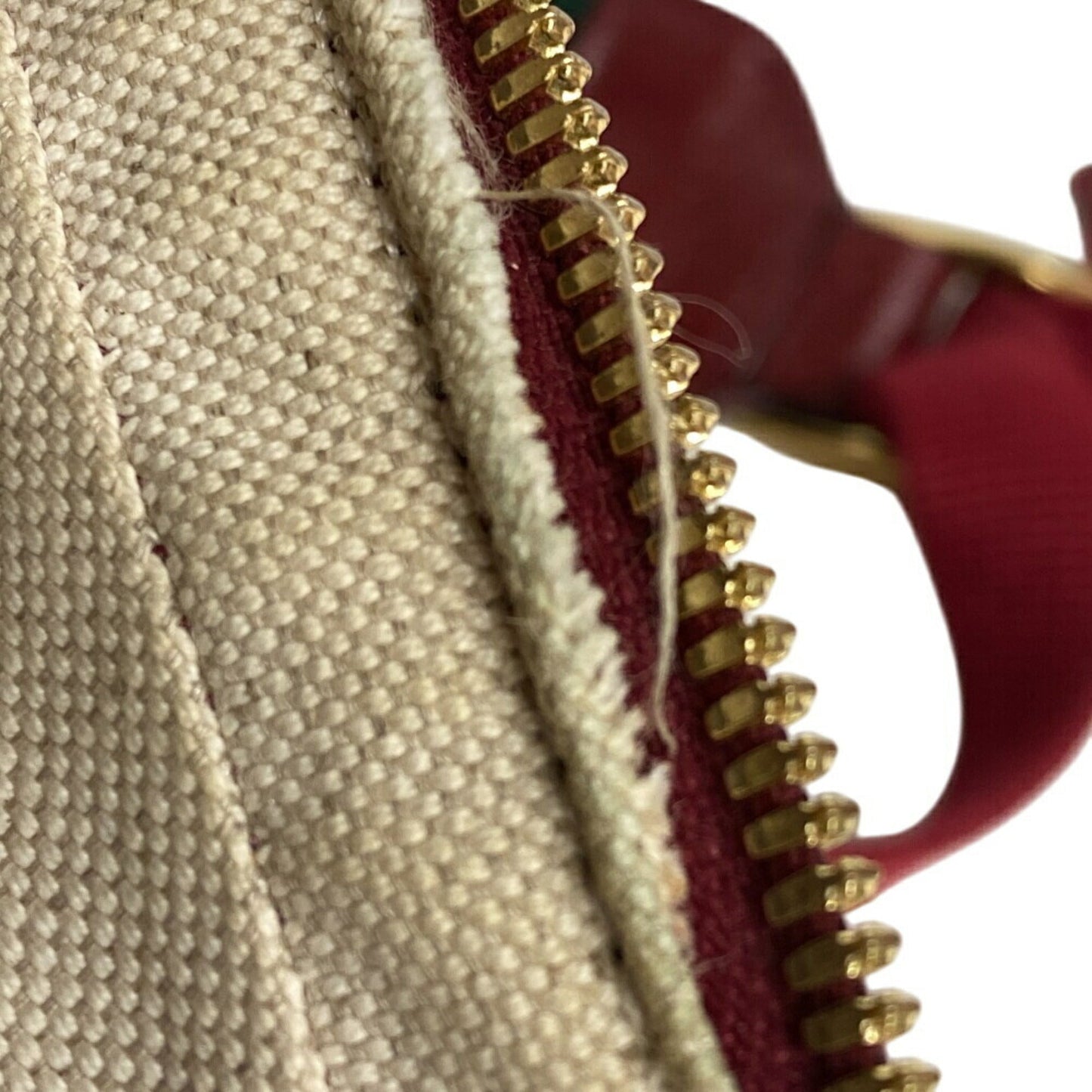 Gucci Beige Red Color Gg Supreme Backpack ( )