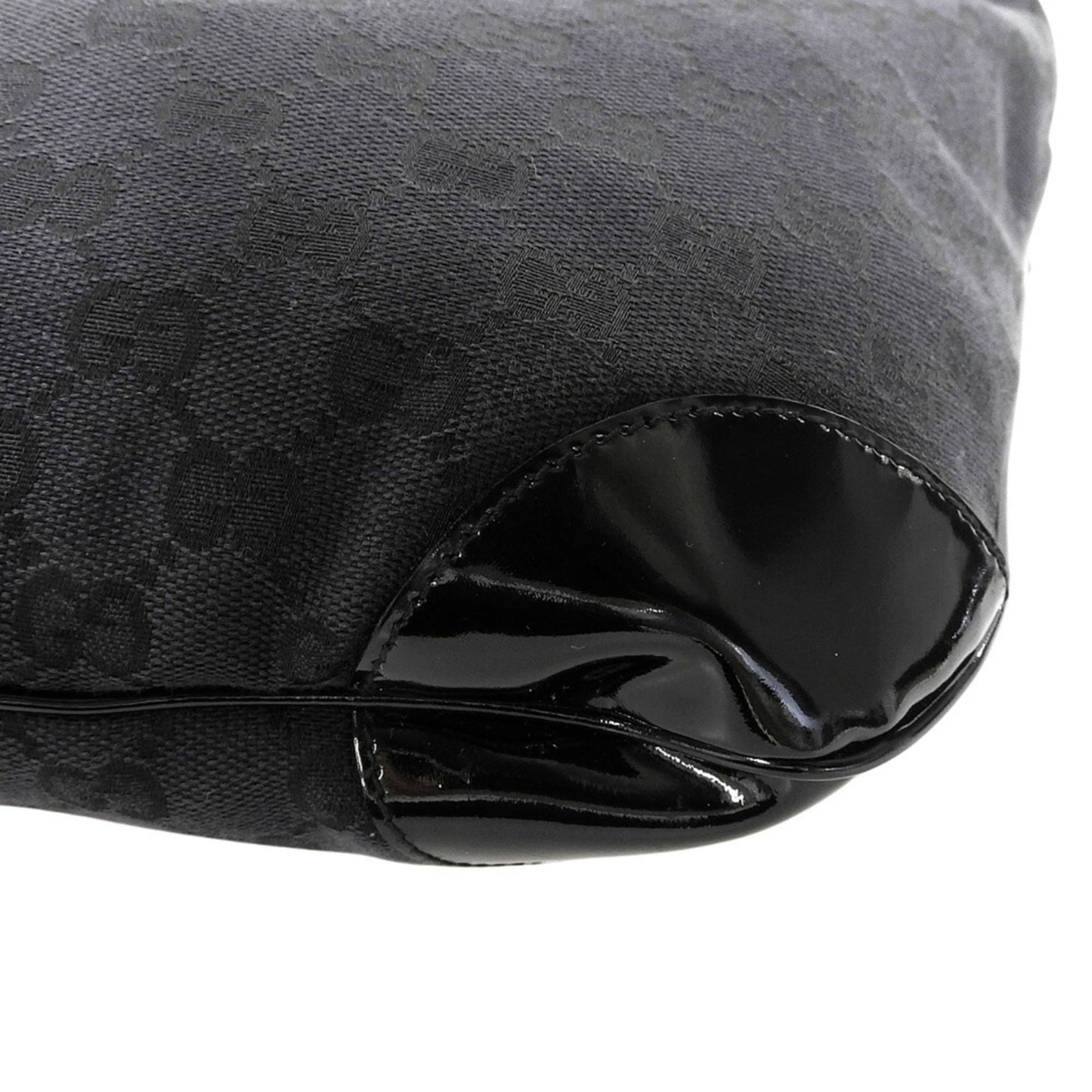 Gucci Black Gg Canvas Shoulder Bag ( )