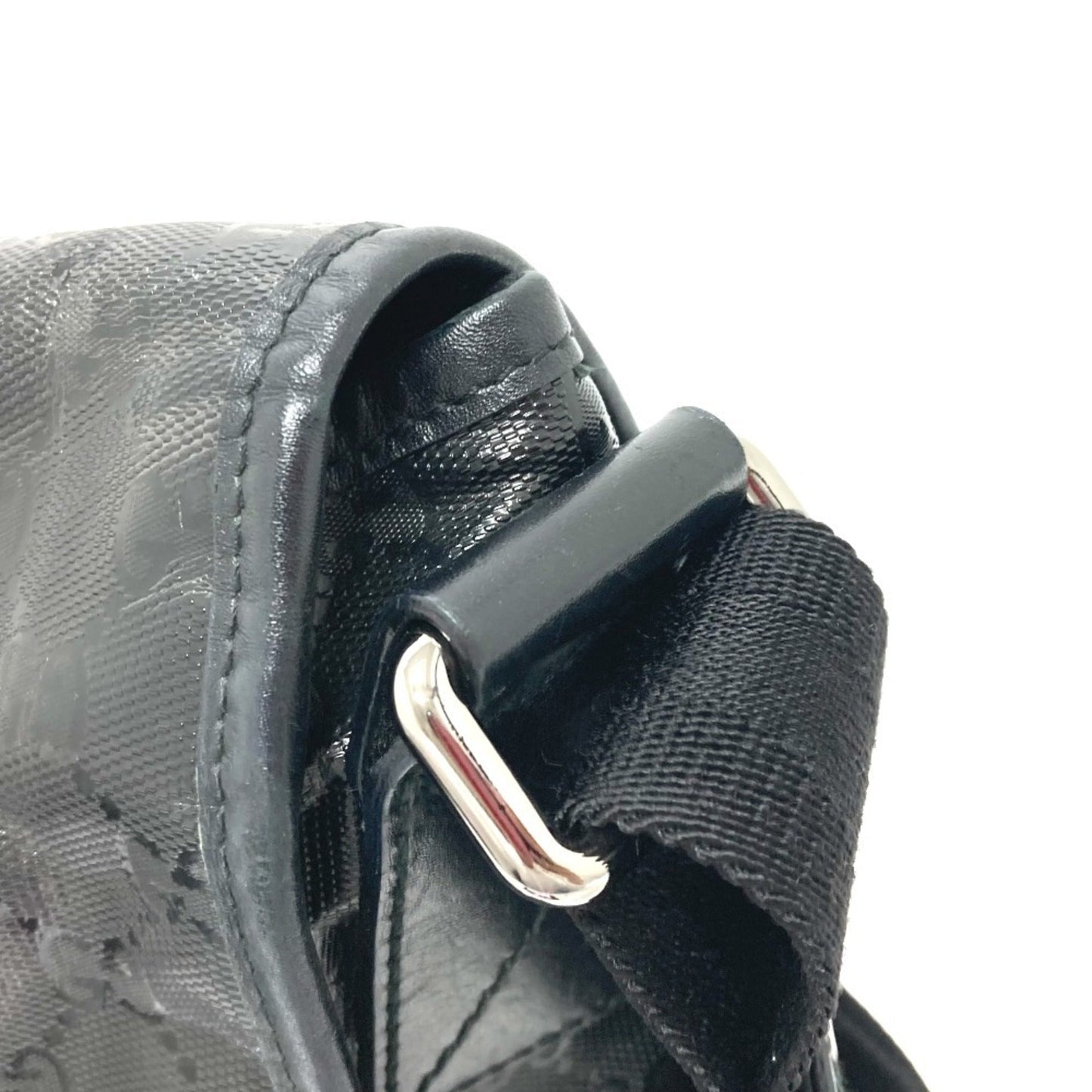 Gucci Black Gg Imprimé Messenger Bag Shoulder Bag ( )