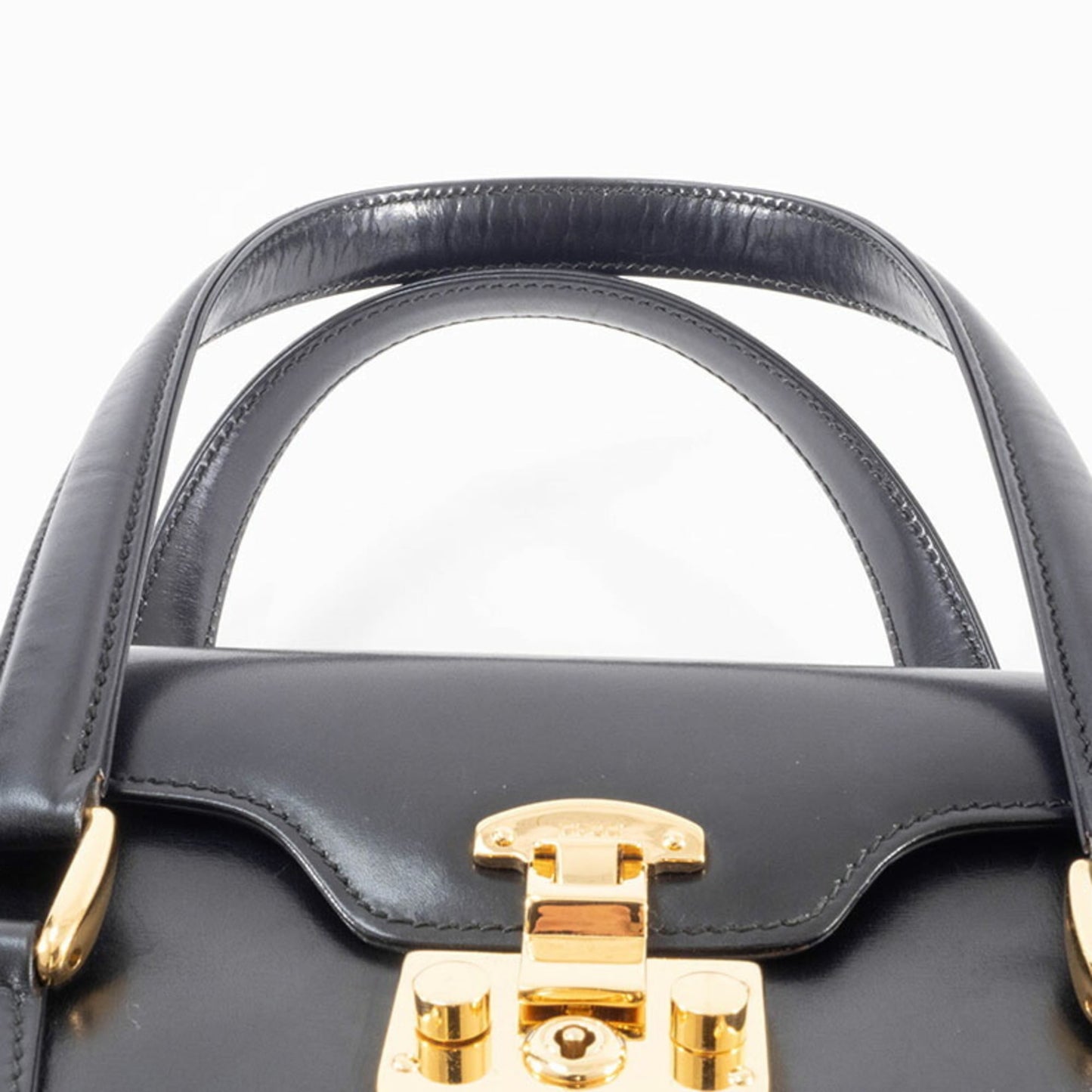 Gucci Black Leather Handbag ( )