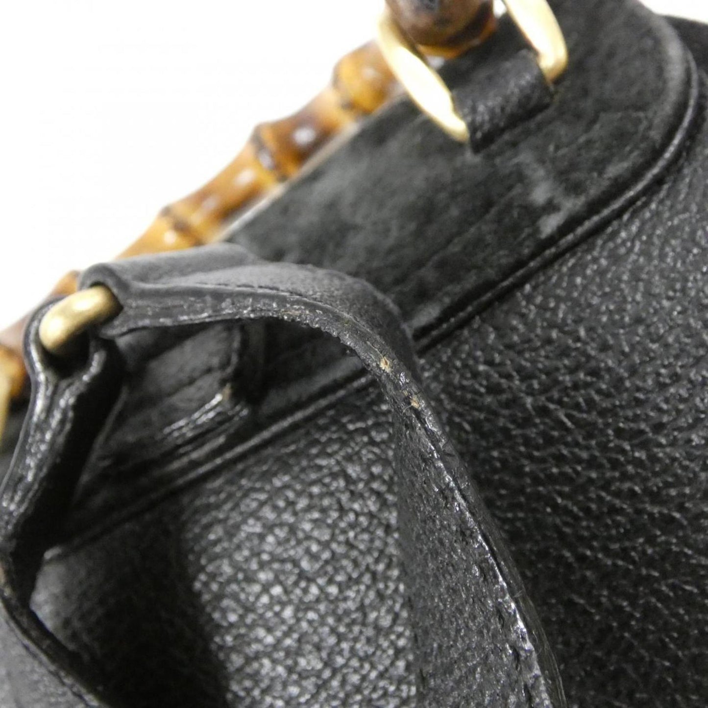 Gucci Black Suede Leather Backpack ( )