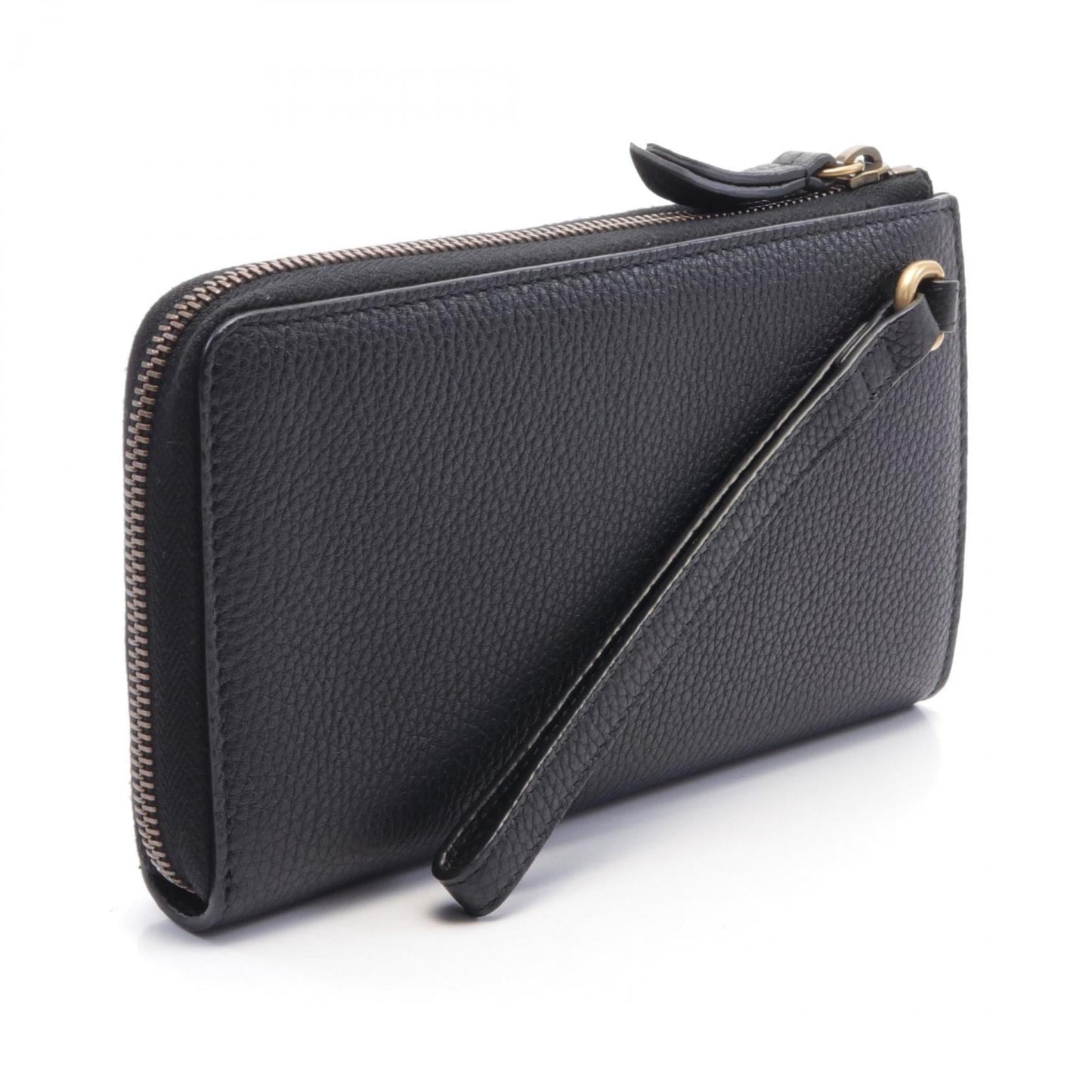 Gucci Black Leather Long Wallet (Bi-Fold)