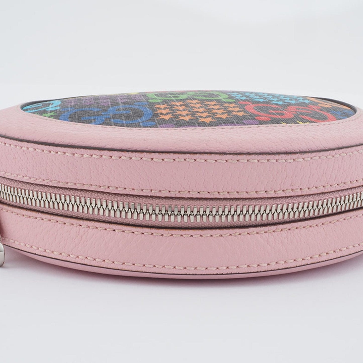 Gucci Multi-Color Pink Pvc Leather Shoulder Bag ( )