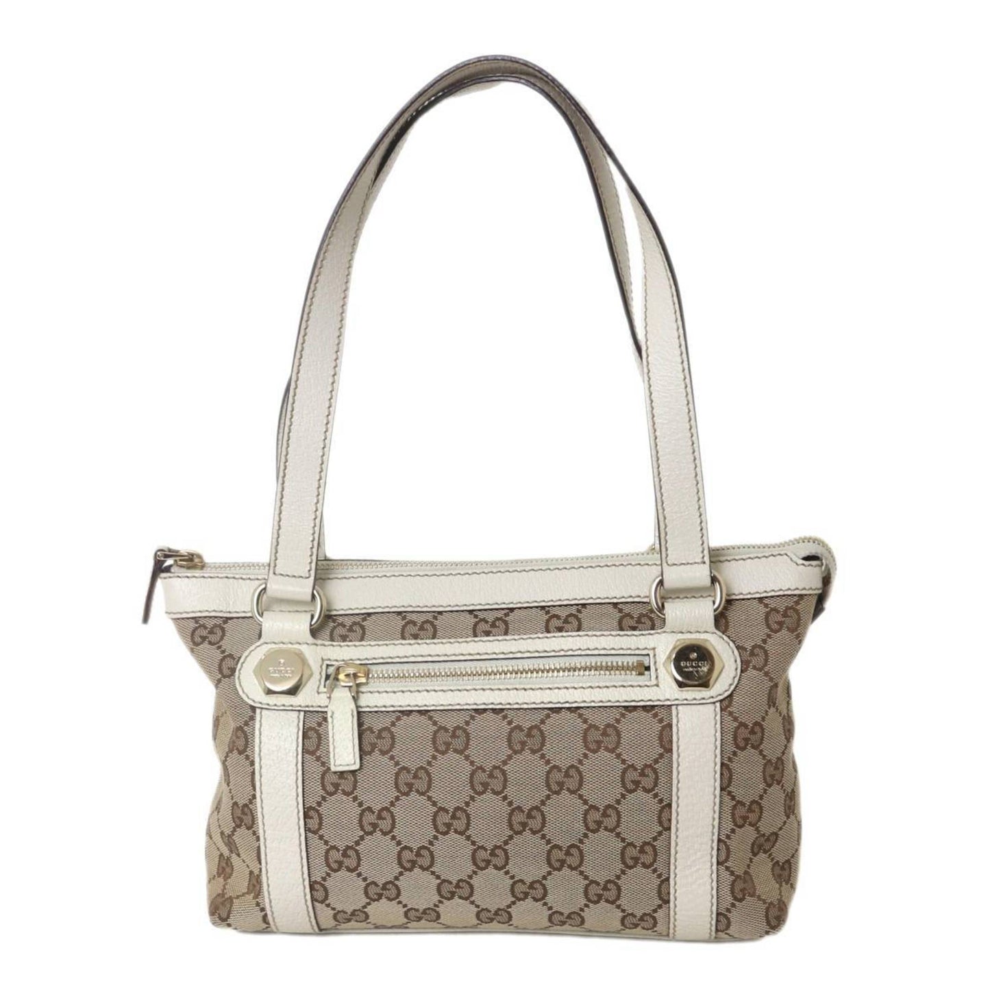Gucci Gg Canvas Brown White Gg Canvas Handbag ( )