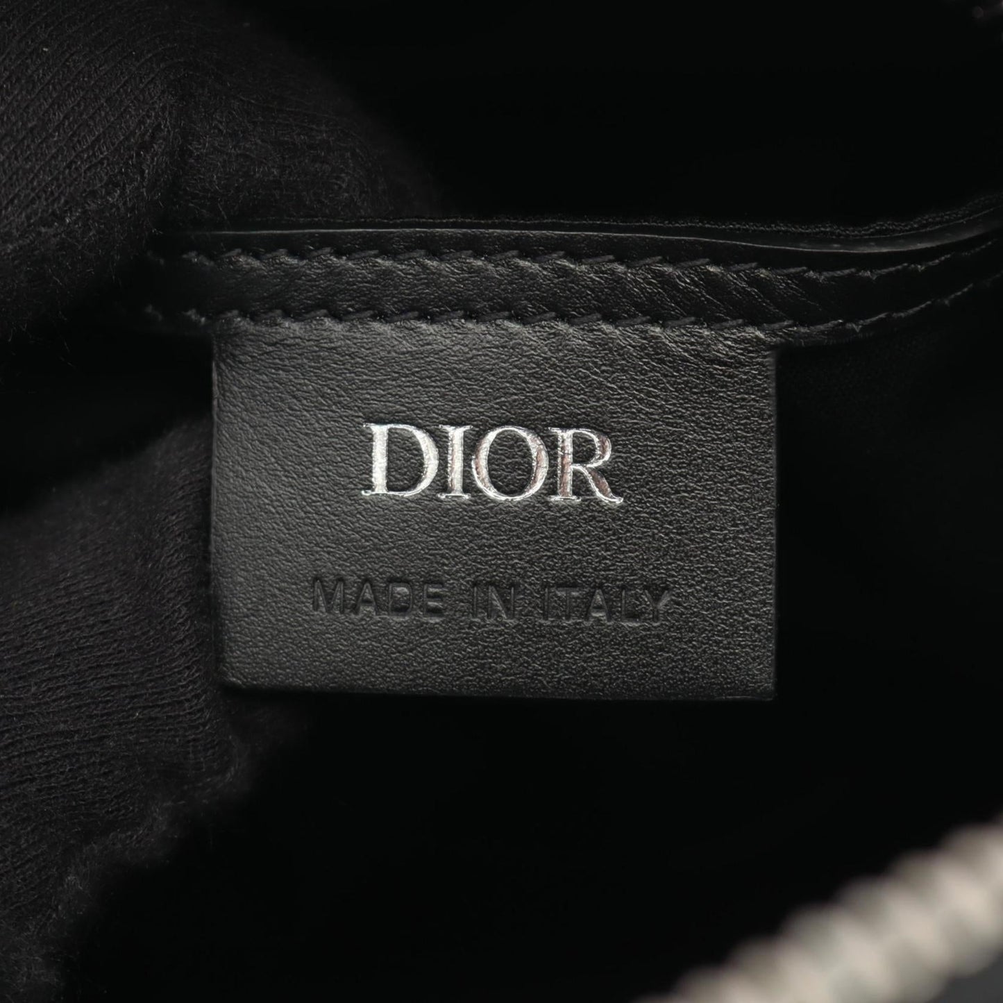 Christian Dior Black Navy Coated Canvas Nylon Fanny Pack ()