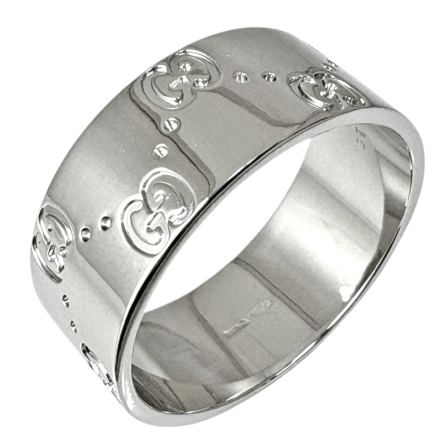 Gucci Icon Silver White Gold (18K) Band Ring