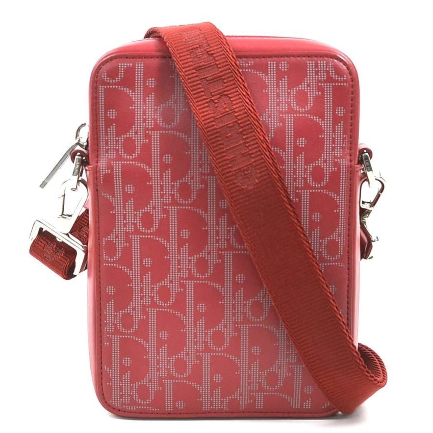 Christian Dior Red Color Leather Shoulder Bag ()