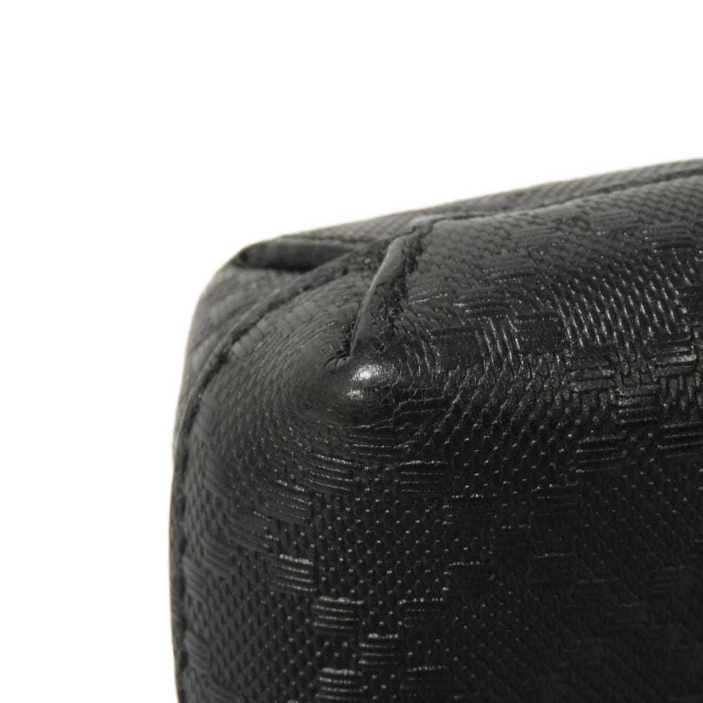 Gucci Diamante Black Leather Messenger Bag Shoulder Bag ( )