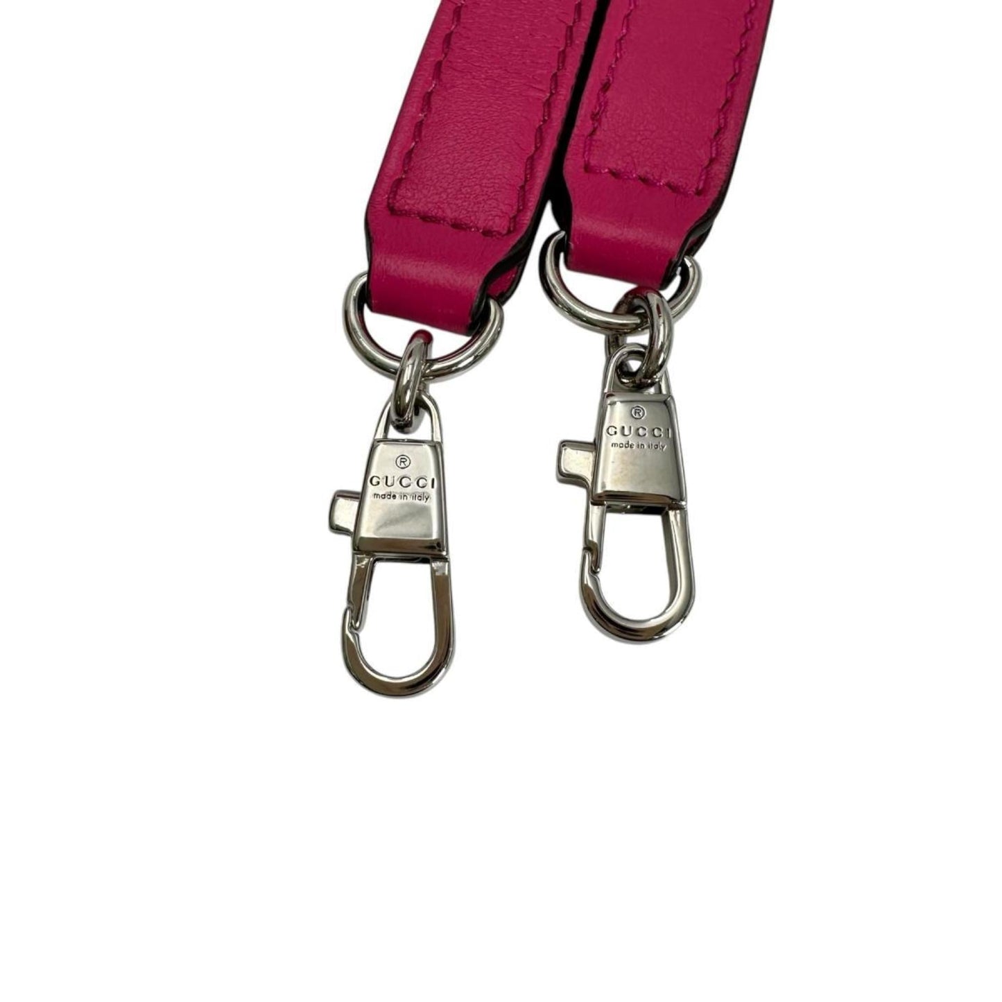 Gucci Pink Nylon Leather Handbag ( )
