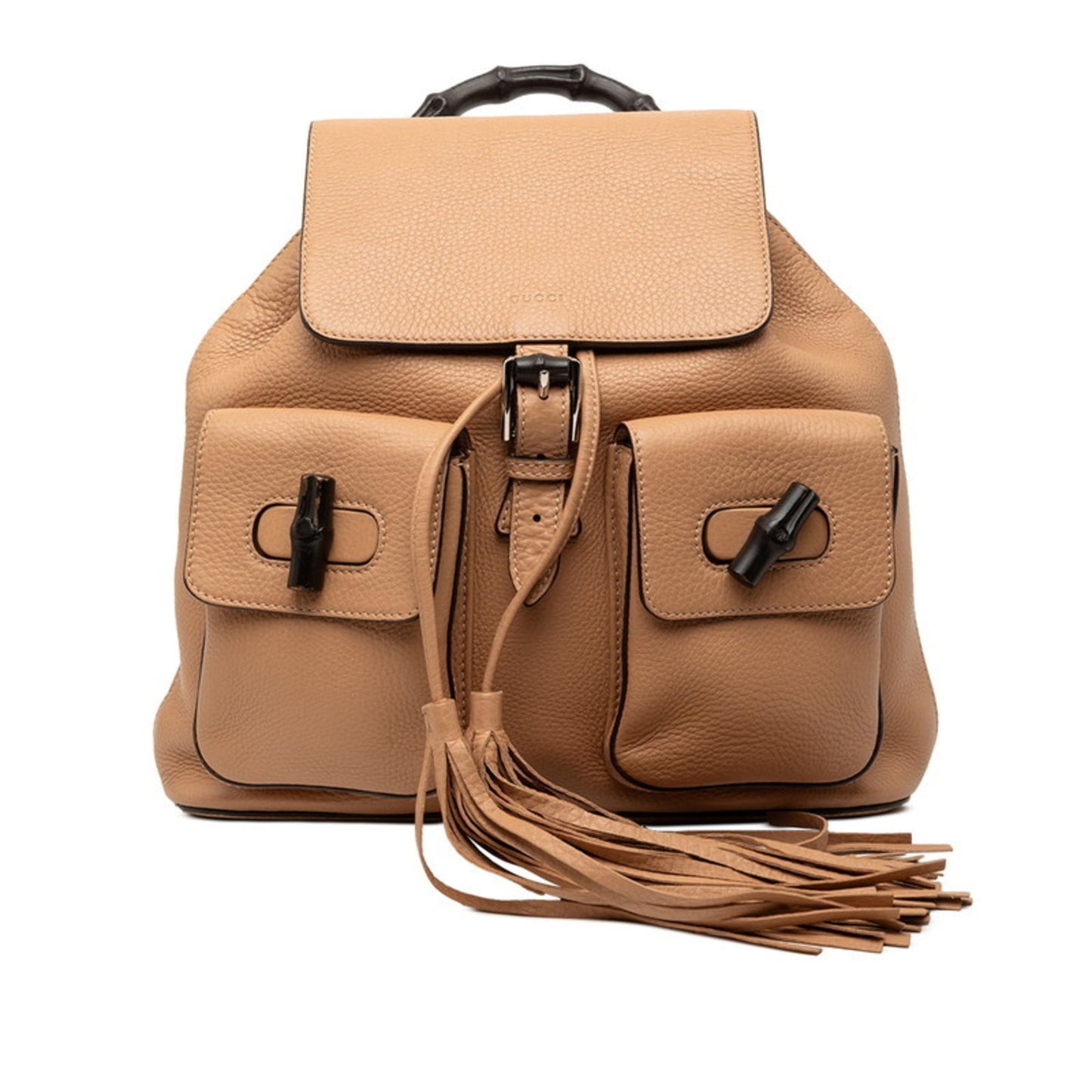 Gucci Brown Leather Backpack ( )
