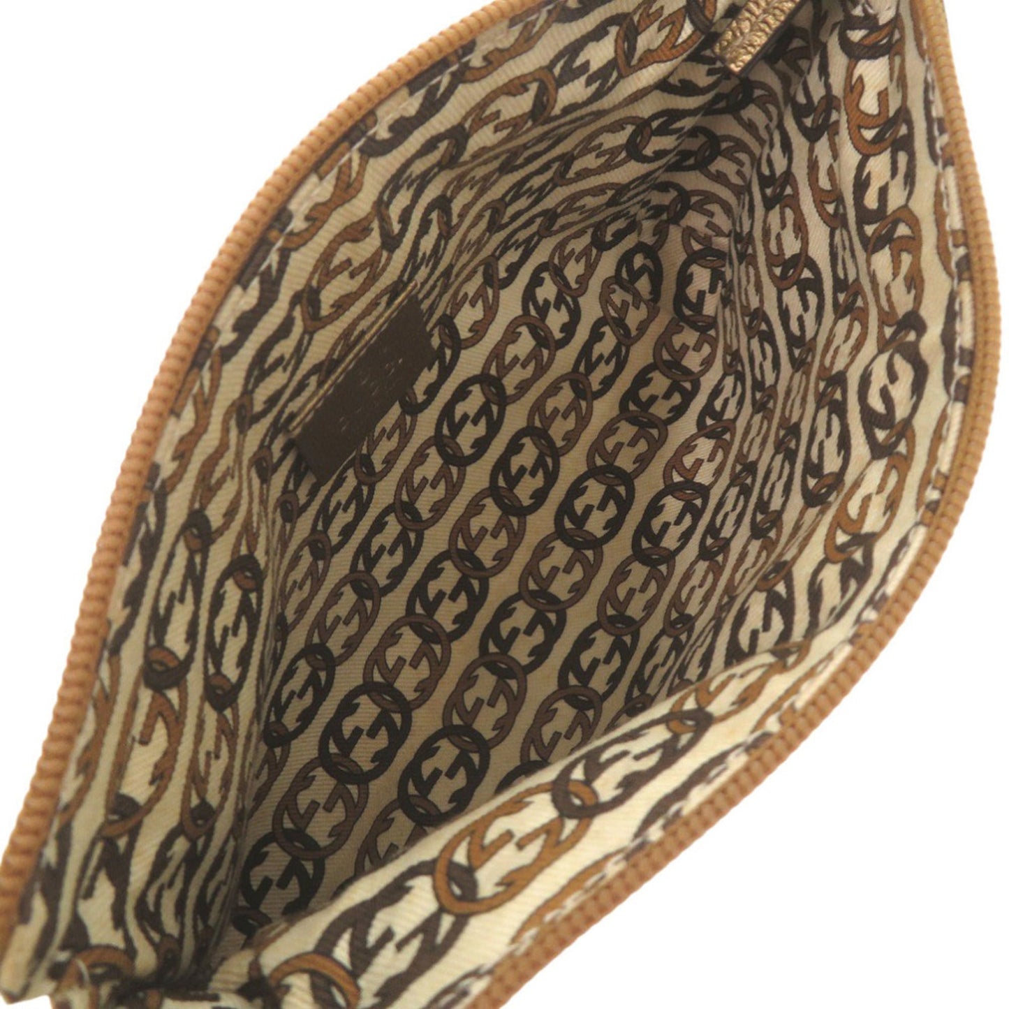 Gucci Beige Gg Canvas Handbag Pouch ( )