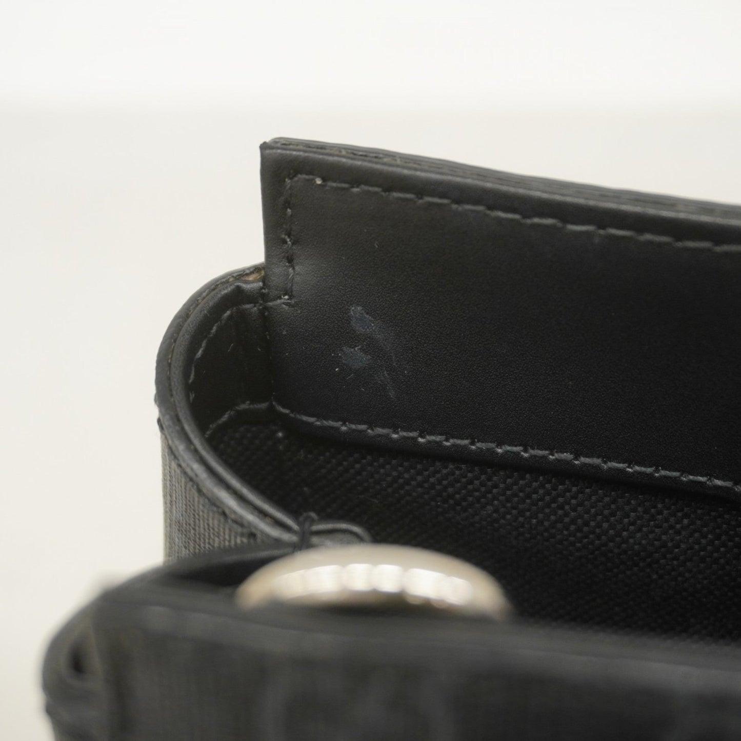 Gucci Black Gray Pvc Handbag ( )