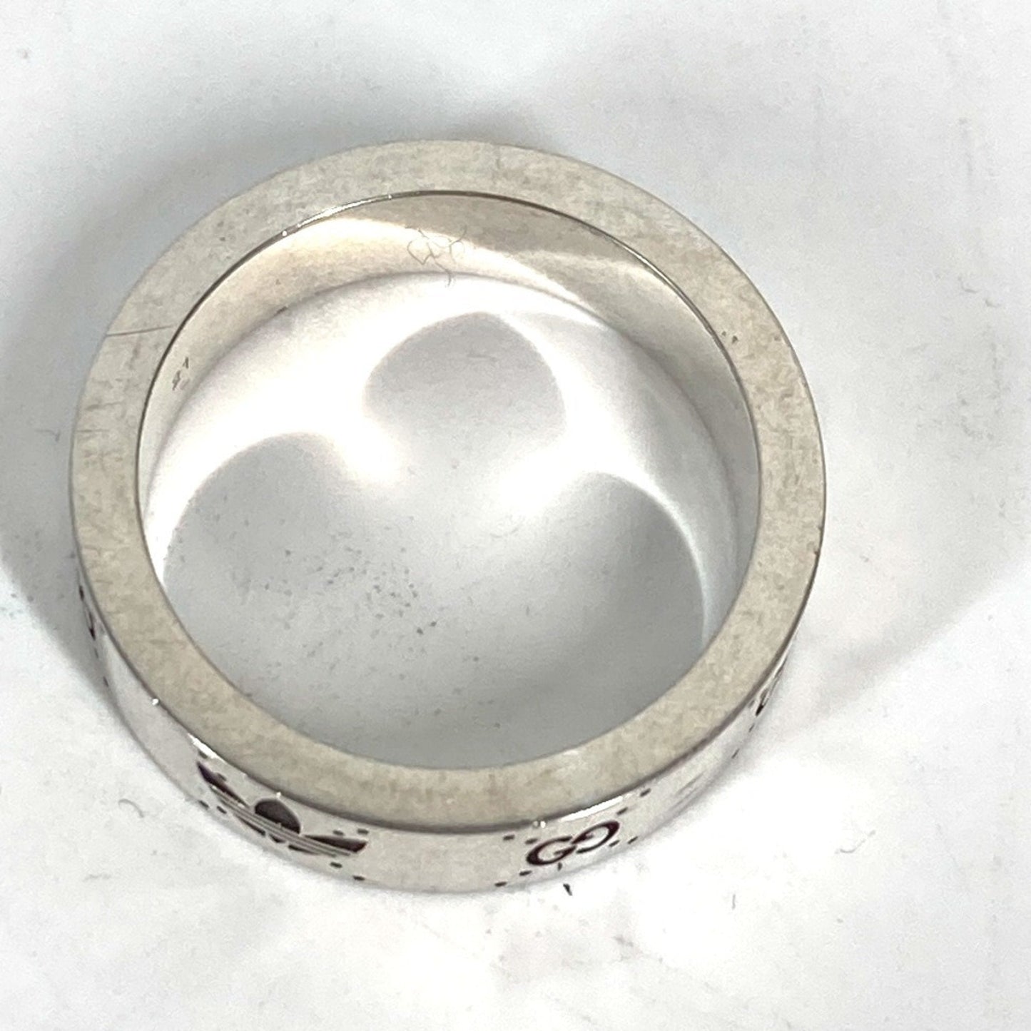 Gucci Silver Black Silver 925 Band Ring ( )