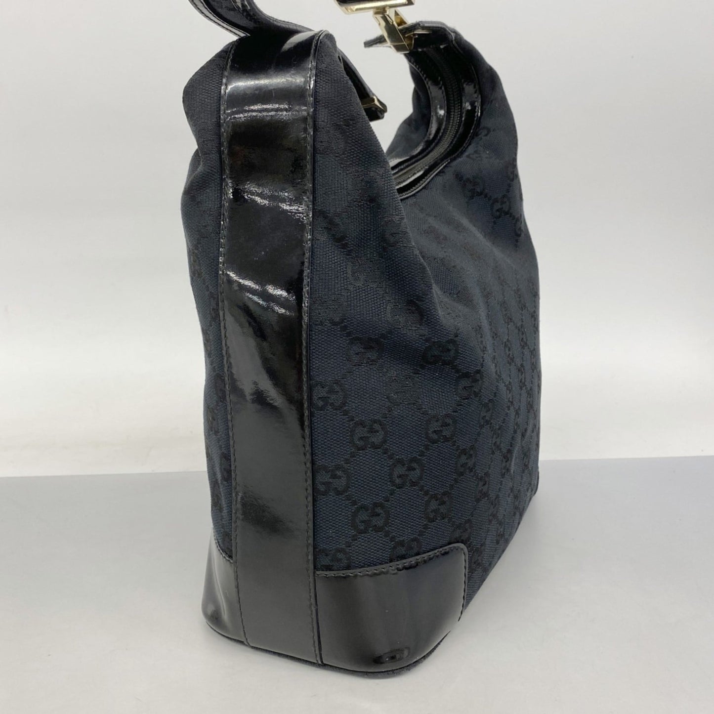 Gucci Black Canvas Shoulder Bag ( )