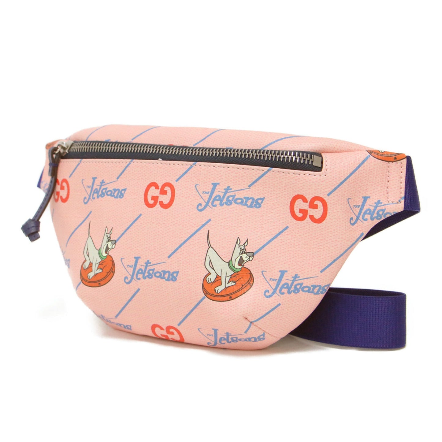 Gucci Blue Pink Leather Sling Bag ( )