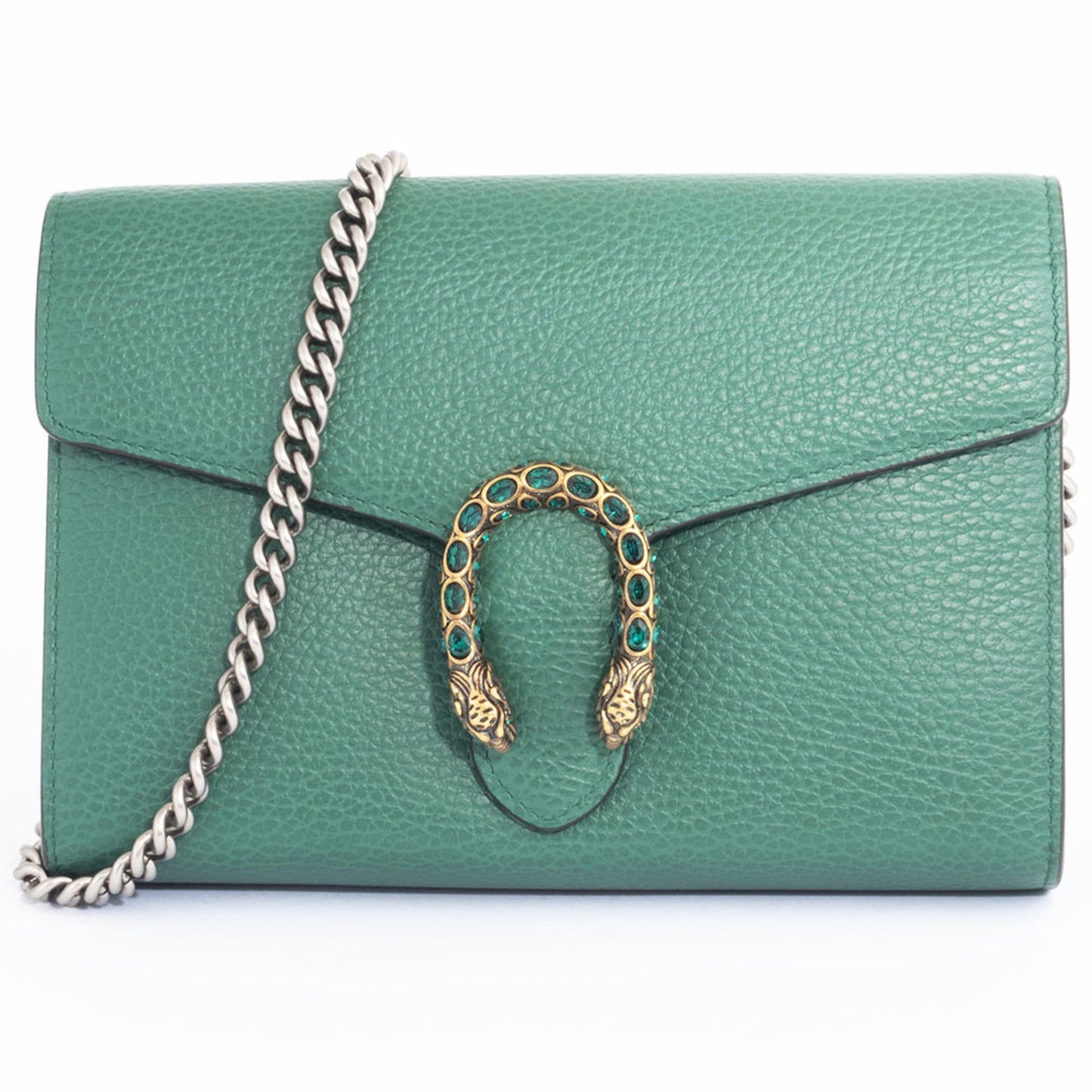 Gucci Green Leather Shoulder Bag ( )