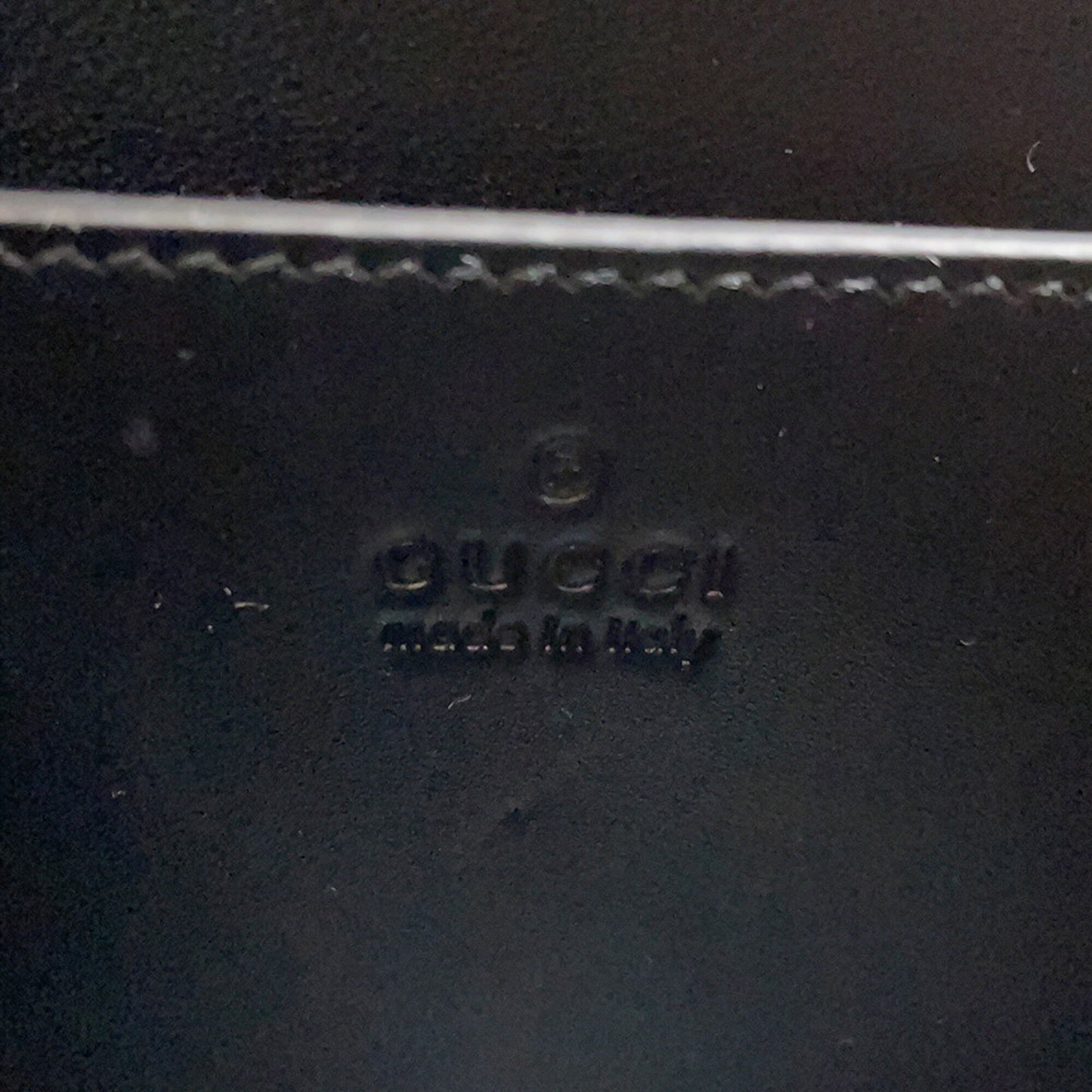 Gucci Black Leather Handbag Shoulder Bag Tote Bag ( )