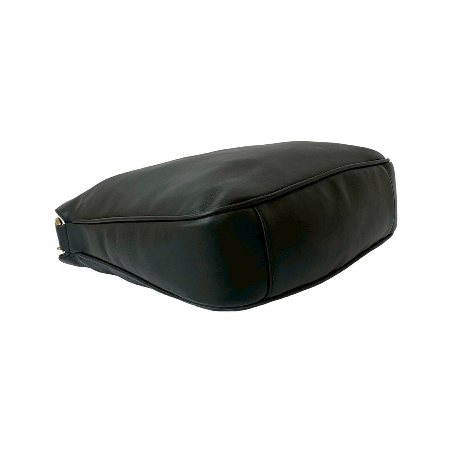 Gucci Black Leather Handbag Tote Bag ( )