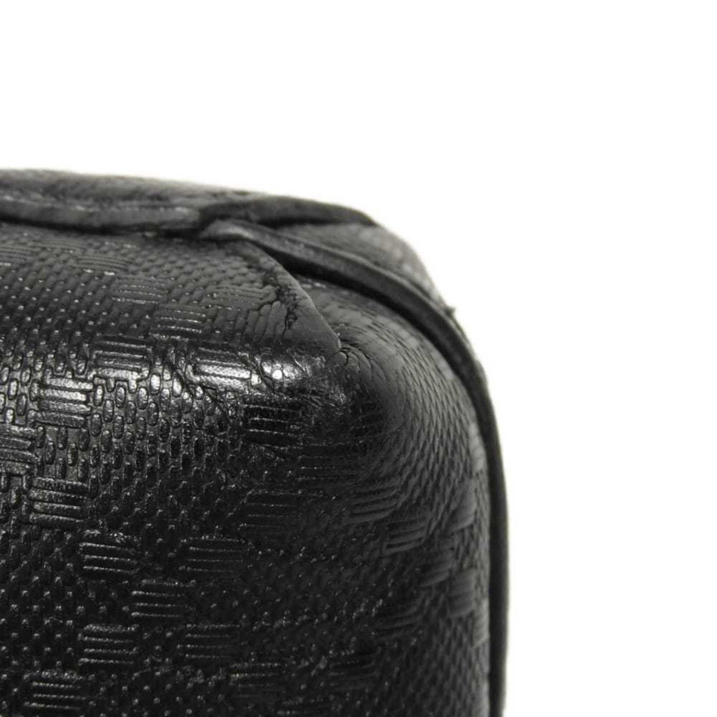 Gucci Diamante Black Leather Messenger Bag Shoulder Bag ( )