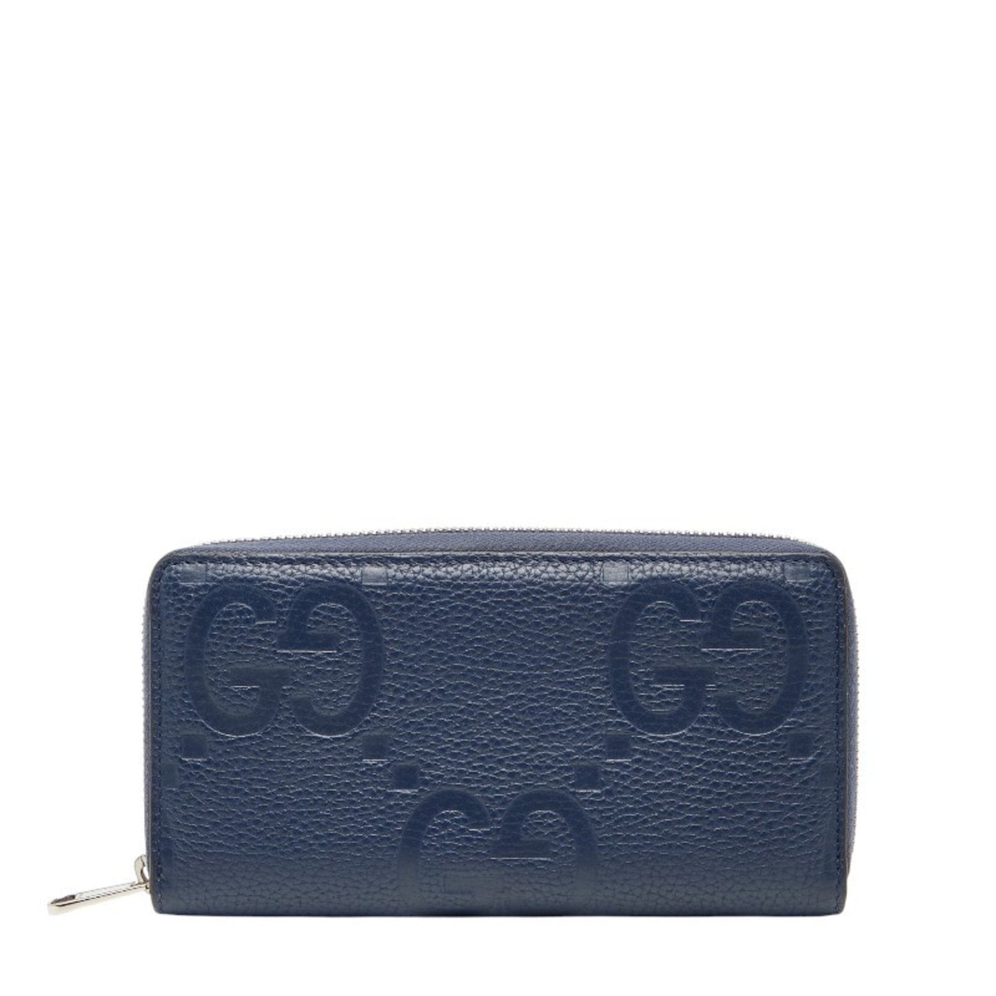Gucci Navy Leather Long Wallet (Bi-Fold) ( )