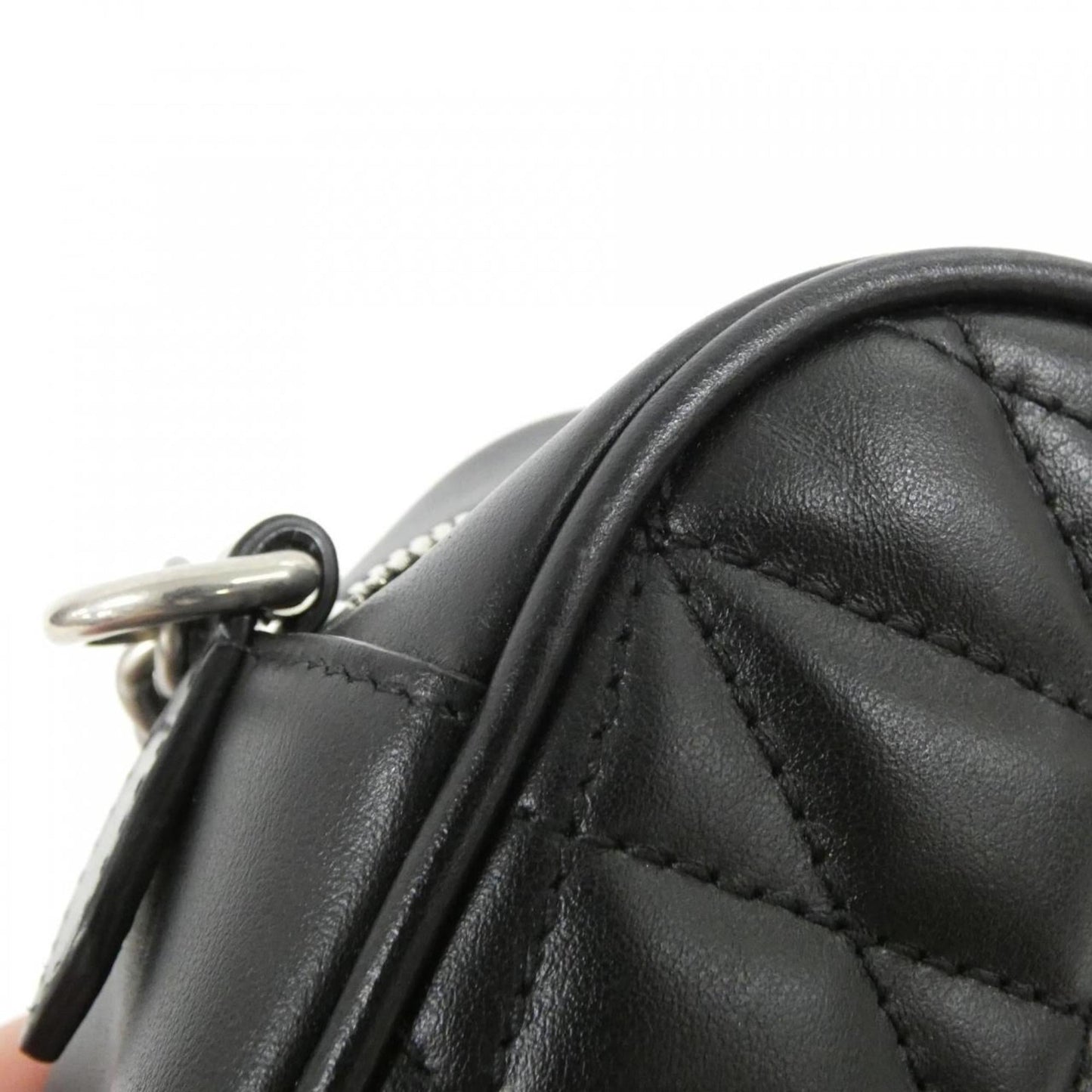 Gucci Black Leather Shoulder Bag ( )