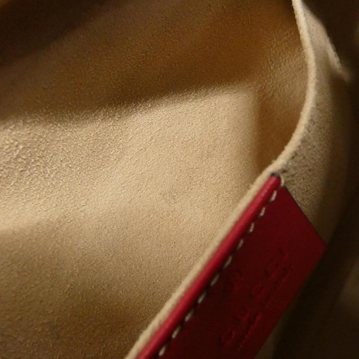 Gucci Red Color Leather Shoulder Bag ( )