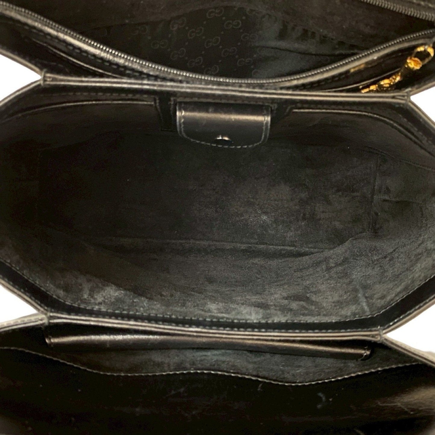 Gucci Black Leather Handbag ( )