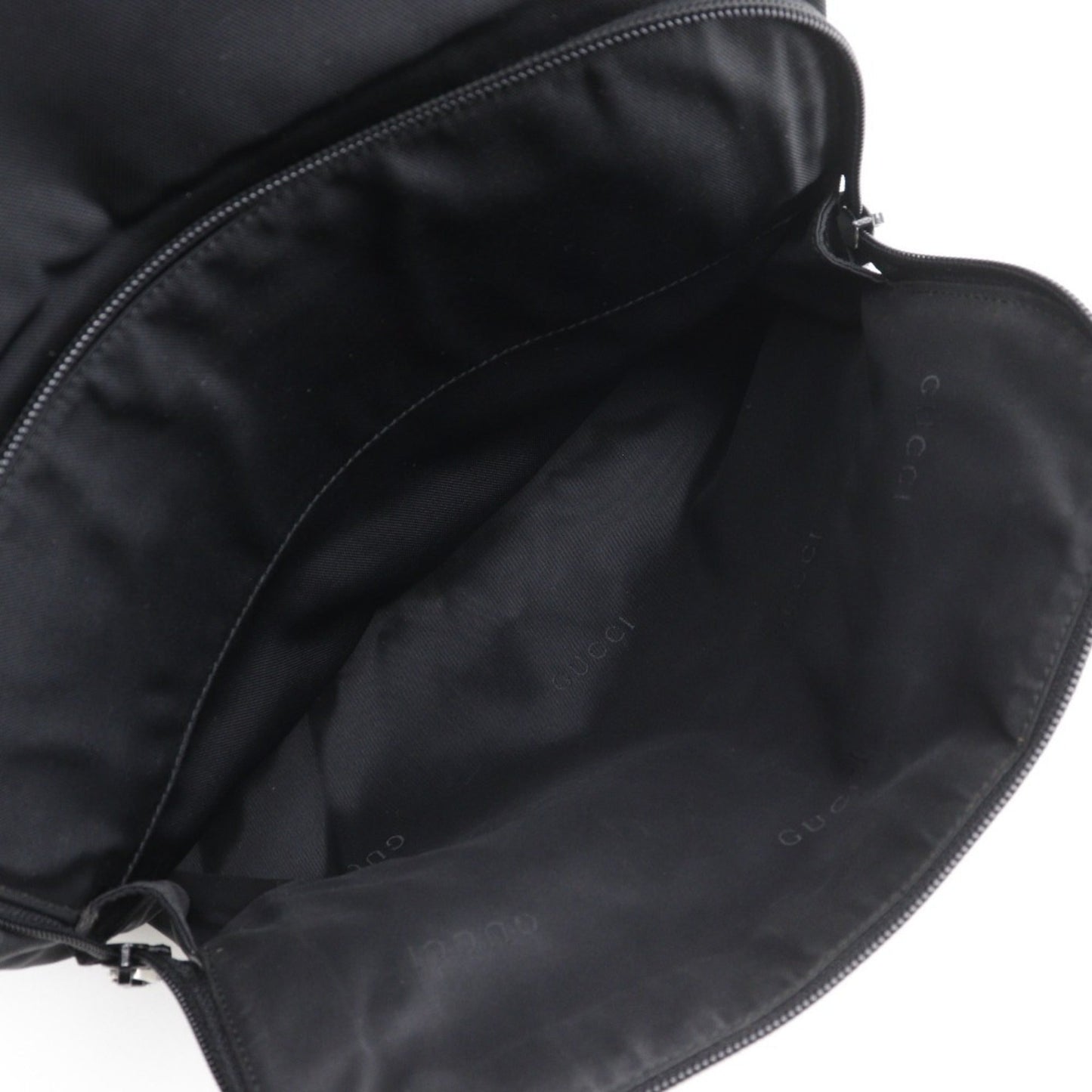 Gucci Black Nylon Canvas Backpack ( )