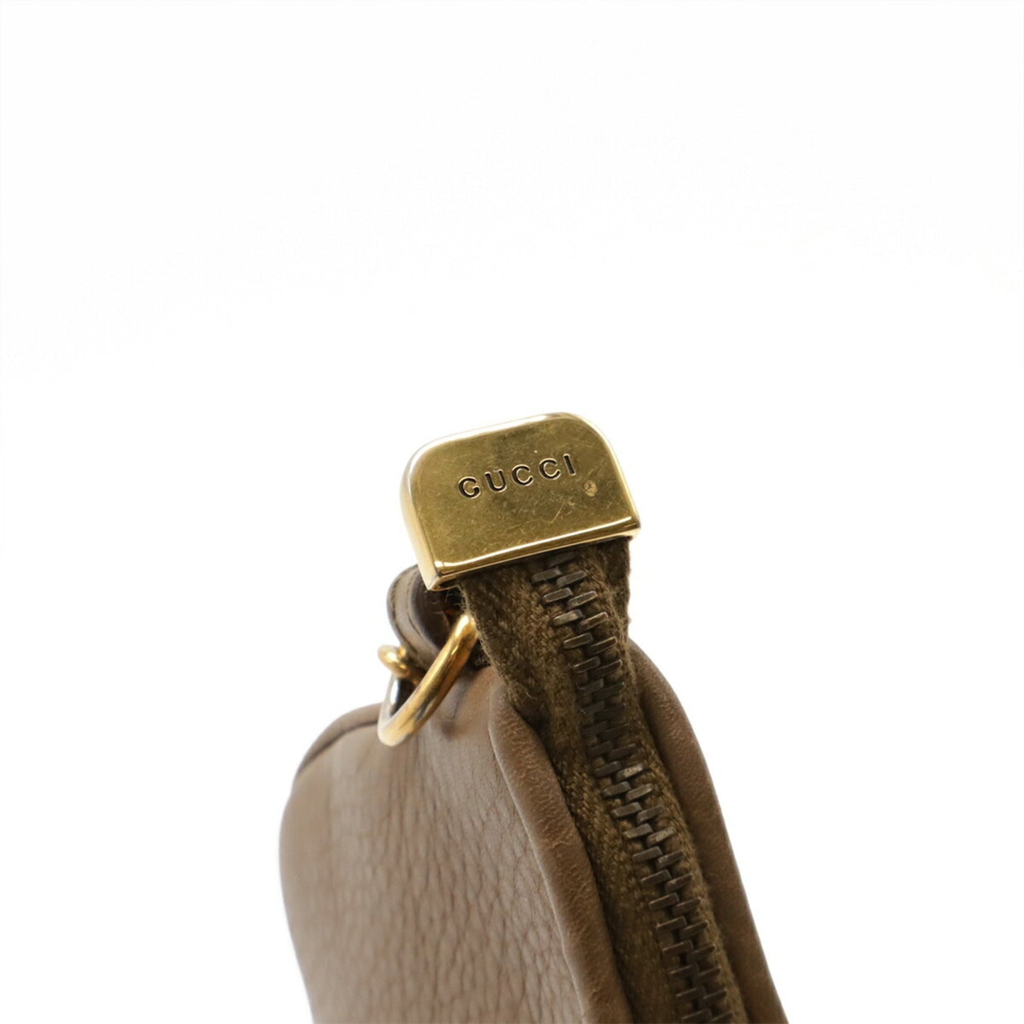 Gucci Beige Leather Coin Purse/Coin Case ( )