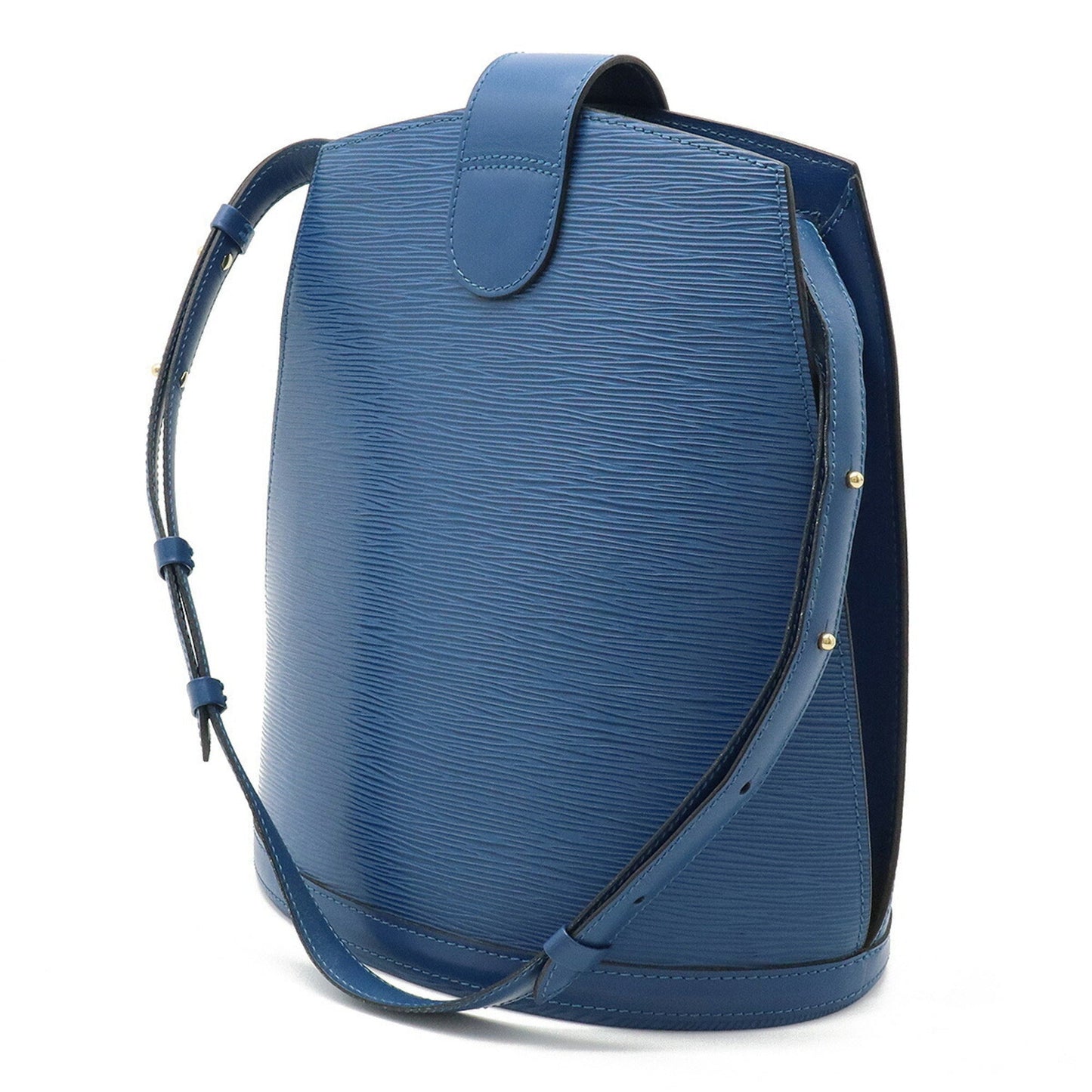 LOUIS VUITTON Epi Cluny Shoulder Bag Leather Toledo Blue M52255