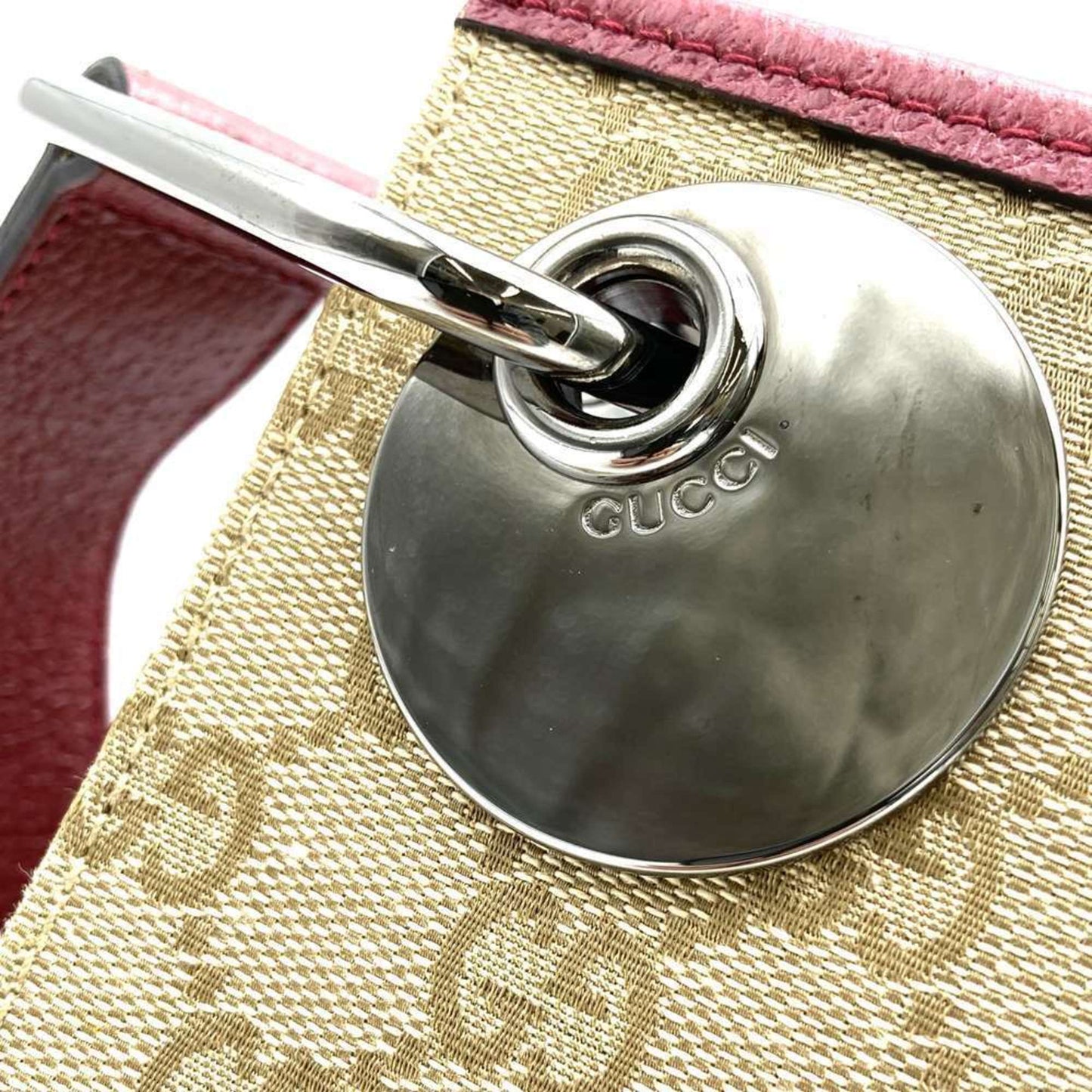Gucci Gg Canvas Beige Gg Canvas Leather Shoulder Bag ( )
